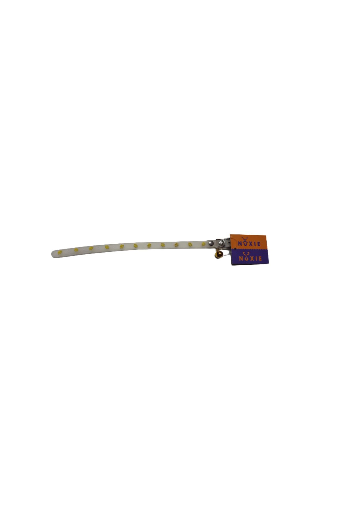 OEM Zgarda Fosforescenta Pentru Caini Si Pisici, 27 Cm, Silicon Si Metal, Clopotel, Galben/transparent - 27 cm