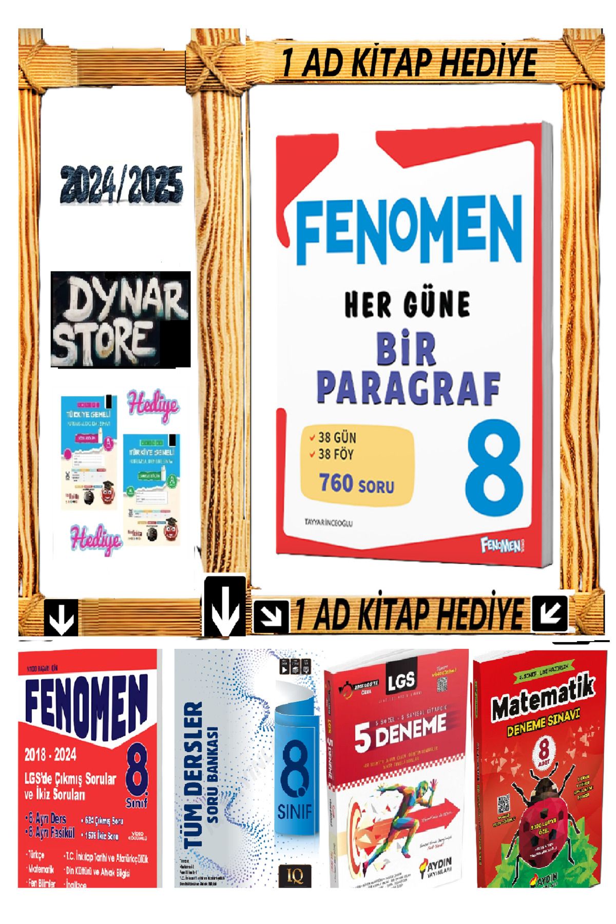 Fenomen Yayıncılık FENOMEN 8.SINIF HER GÜNE BIR PARAGRAF