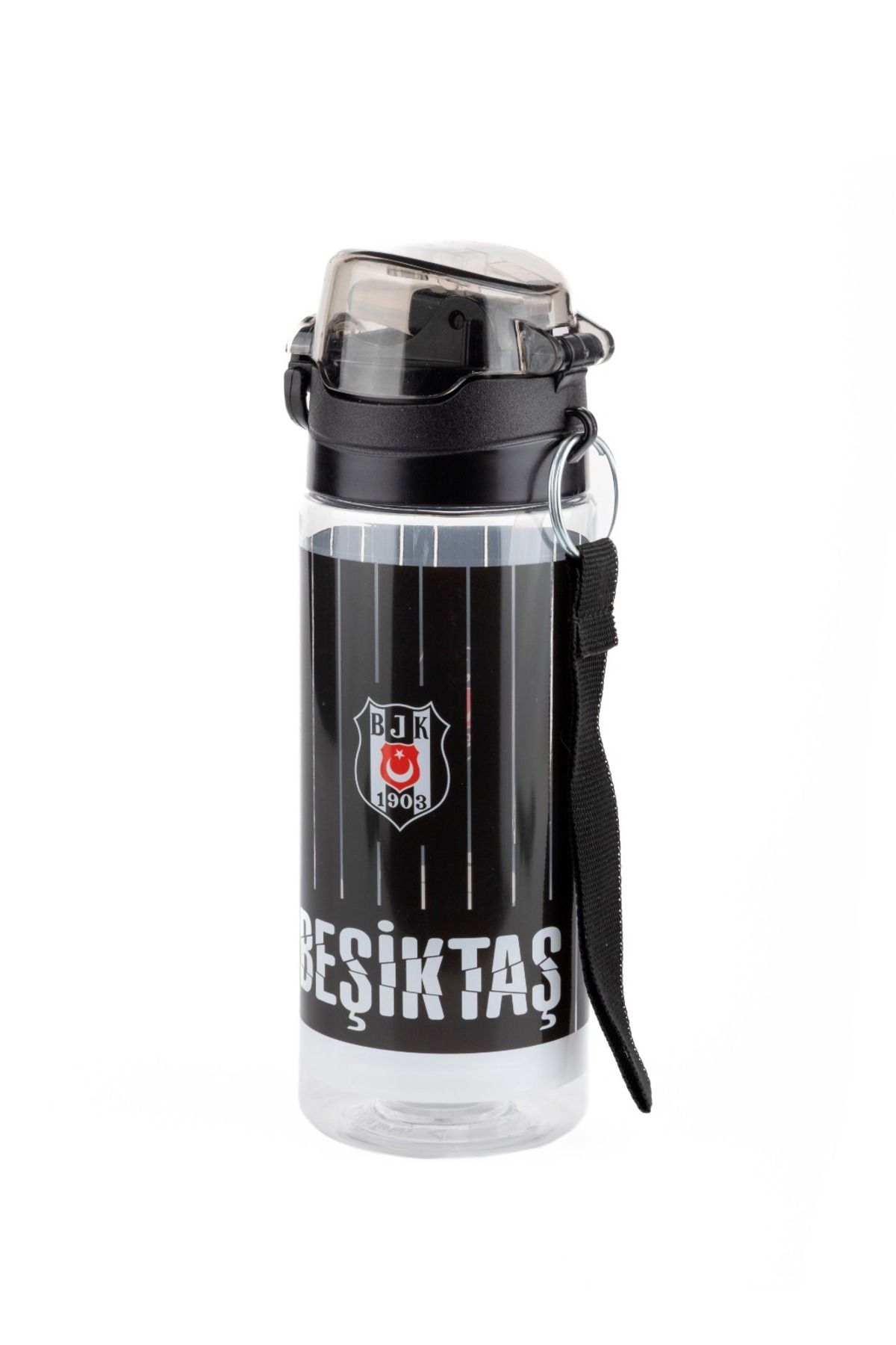 Beşiktaş Beşiktaş BJK Lisanslı Pipetli Matara 500 ml – Siyah Beyaz Aşk Her Yudumda Seninle!