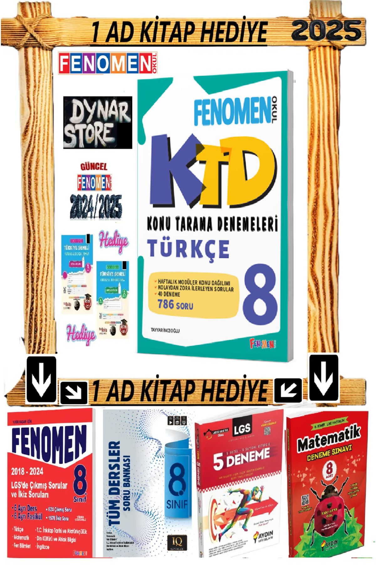 Fenomen Yayıncılık FENOMEN 8.SINIF KTD TÜRKÇE (40 DENEME)