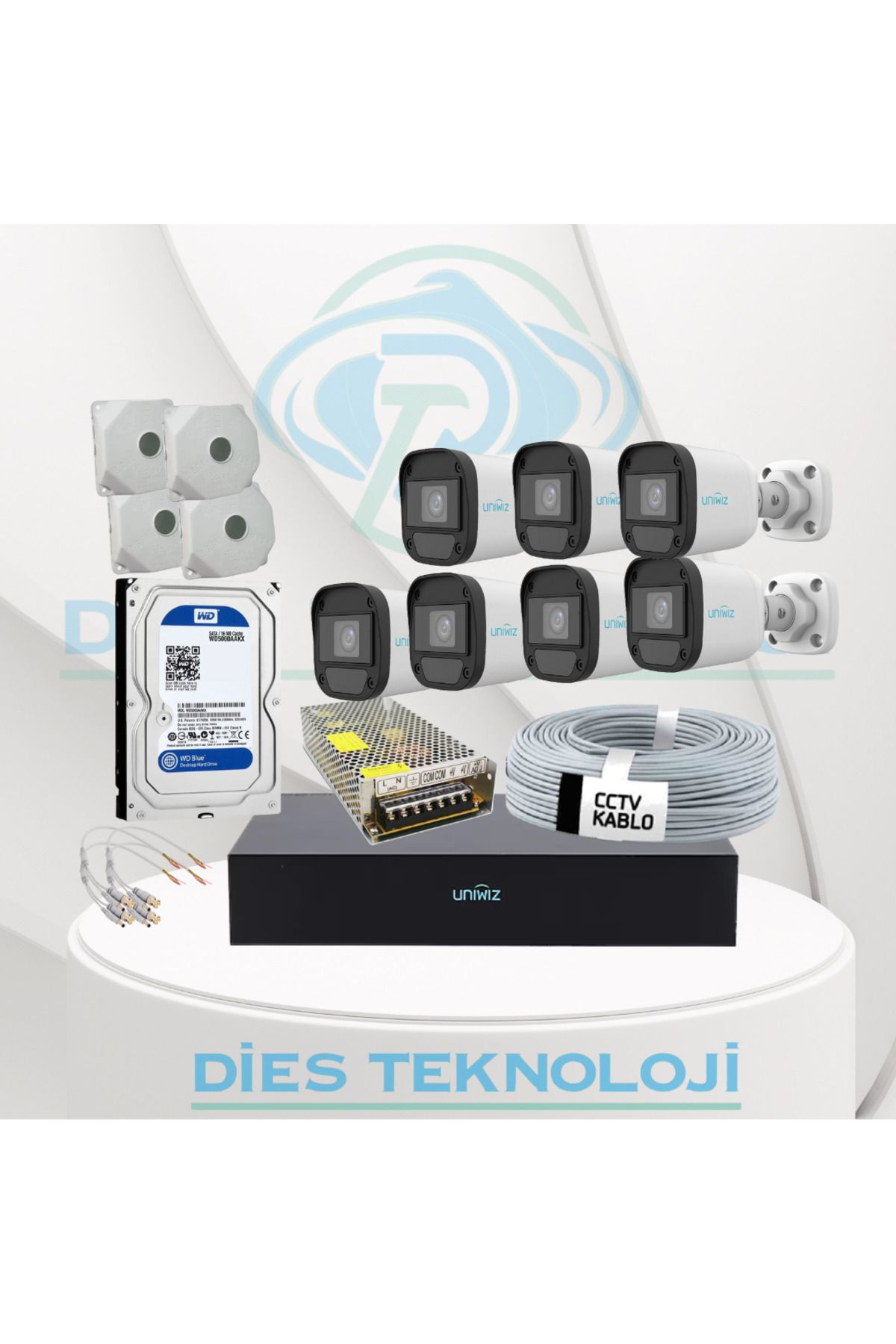 UNIWIZ 7 Kameralı Uniwiz set (500GB)