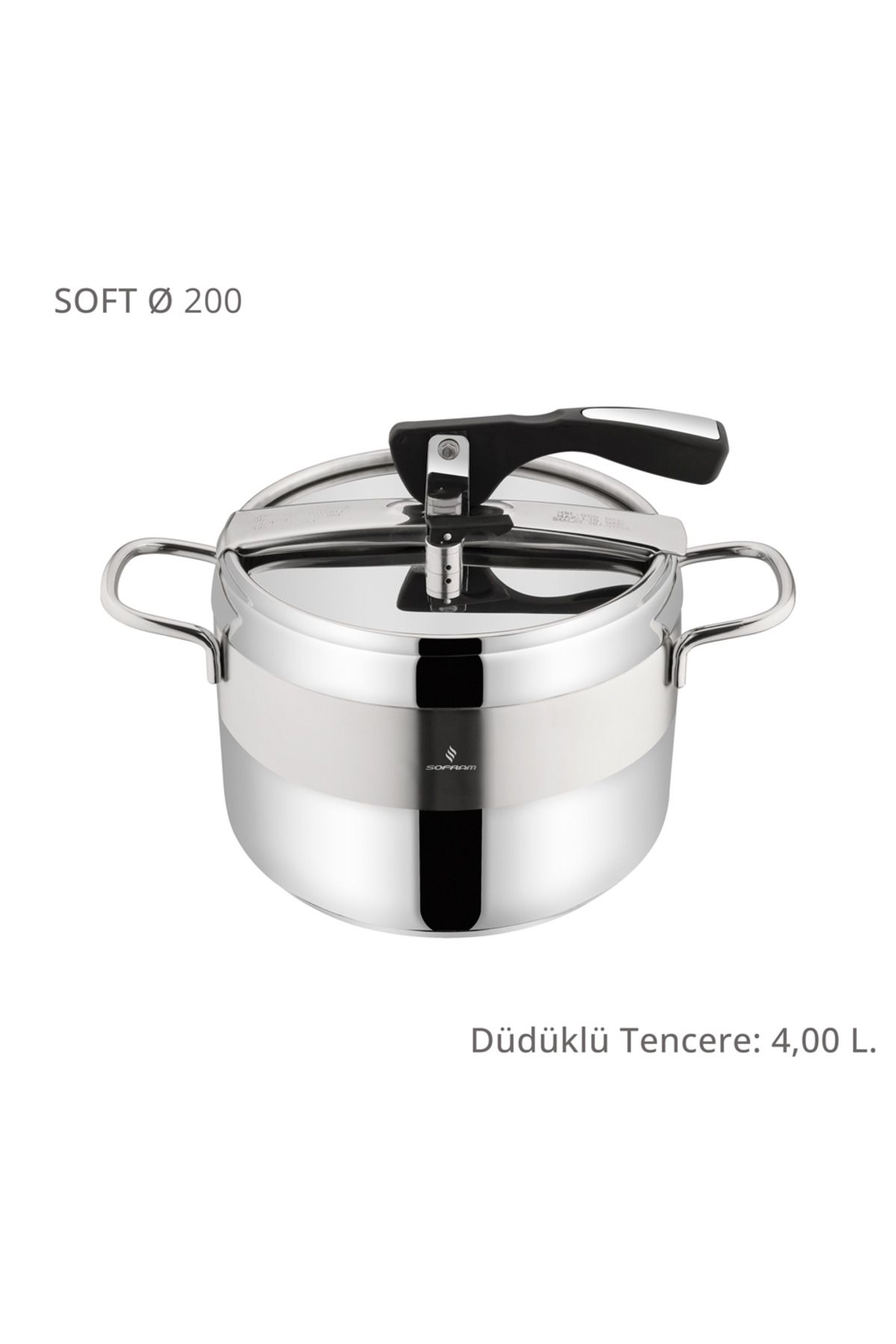 Sofram Soft 4 Lt Klasik Düdüklü Tencere
