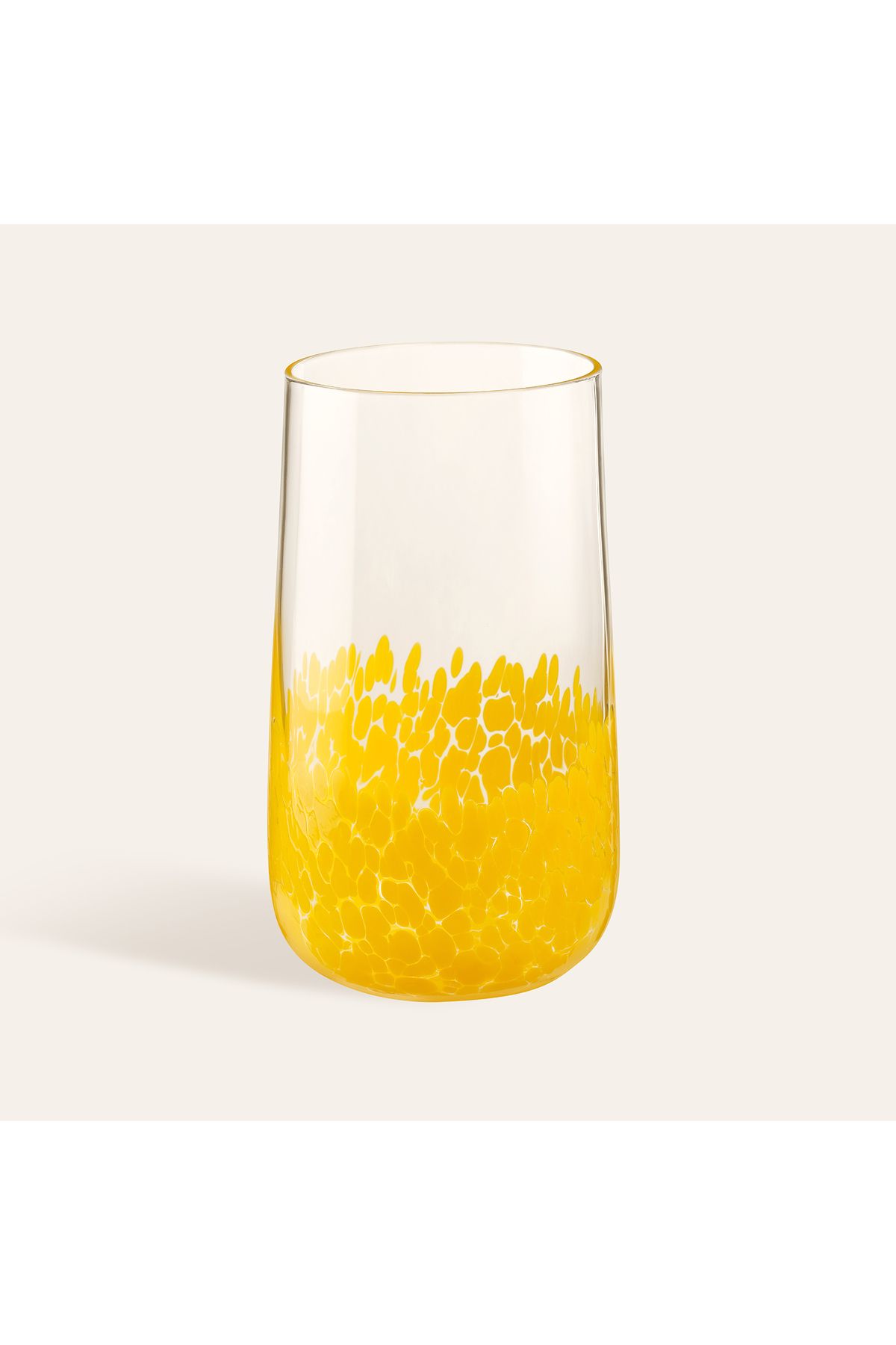 Zsa Zsa Zsu Henan Cam Meşrubat Bardağı 500 Ml Sarı