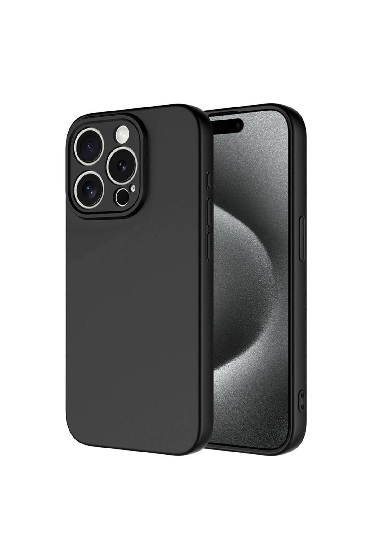 halkhouse Apple iPhone 15 Pro Max Kılıf Renkli Esnek Kırılmaz Yüksek Koruma Silikon Marra Kapak