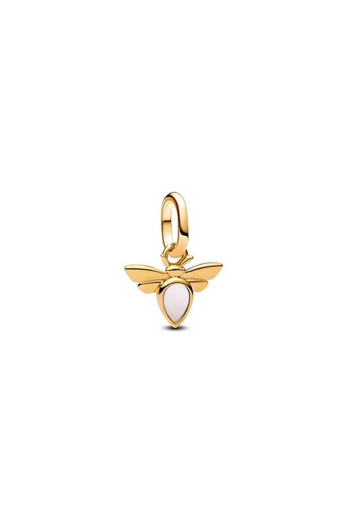 Pandora Beyaz Arı Mini Sallantılı Charm