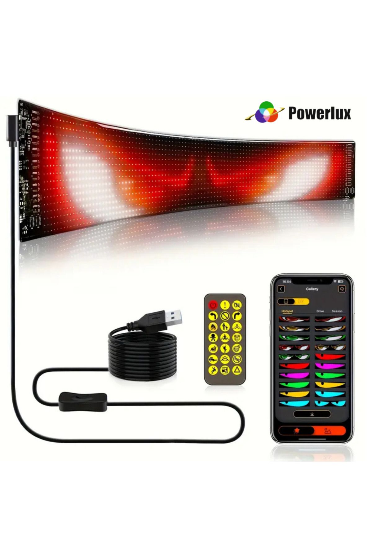 POWERLUX ESNEK LED EKRAN 12x59cm