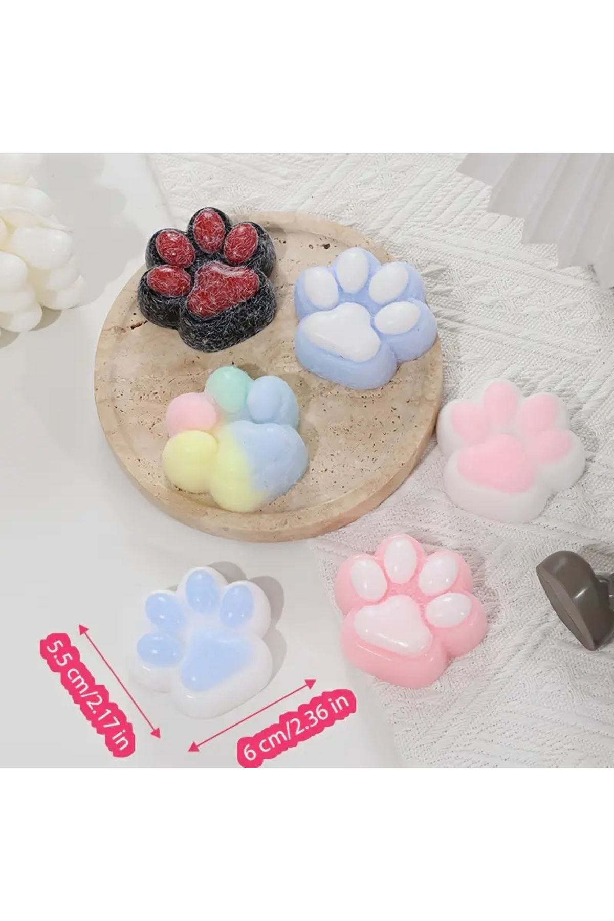 zeynobella Kedi Patisi Sukuşi Squishy Pati Tüylü Pati Stres Oyuncak