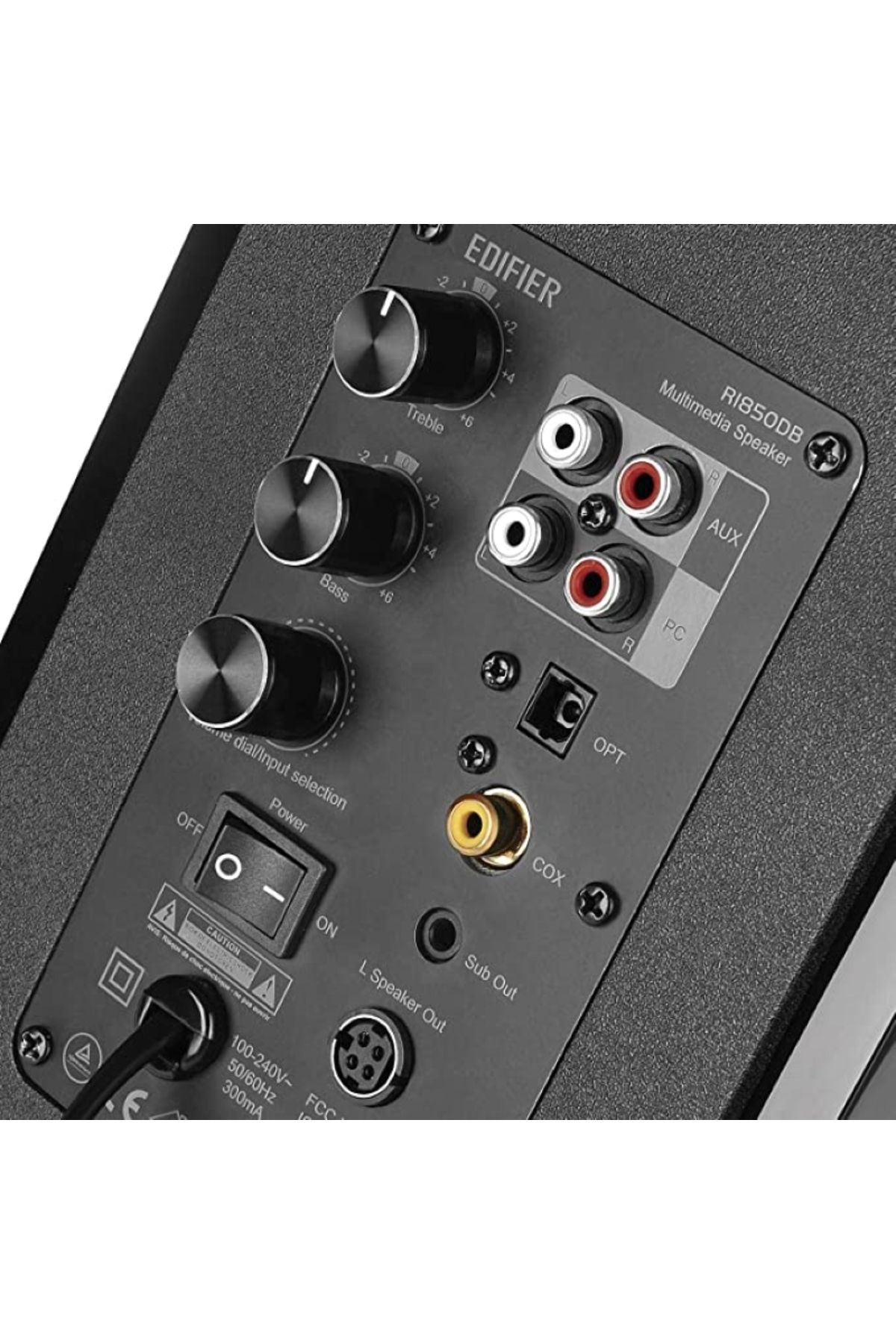 Edifier-Edifier R1850DB Bookshelf Speakers with Subwoofer Output ,Remote,BT5.1,AUX,PC,OPT,Line,COAX, Black 5