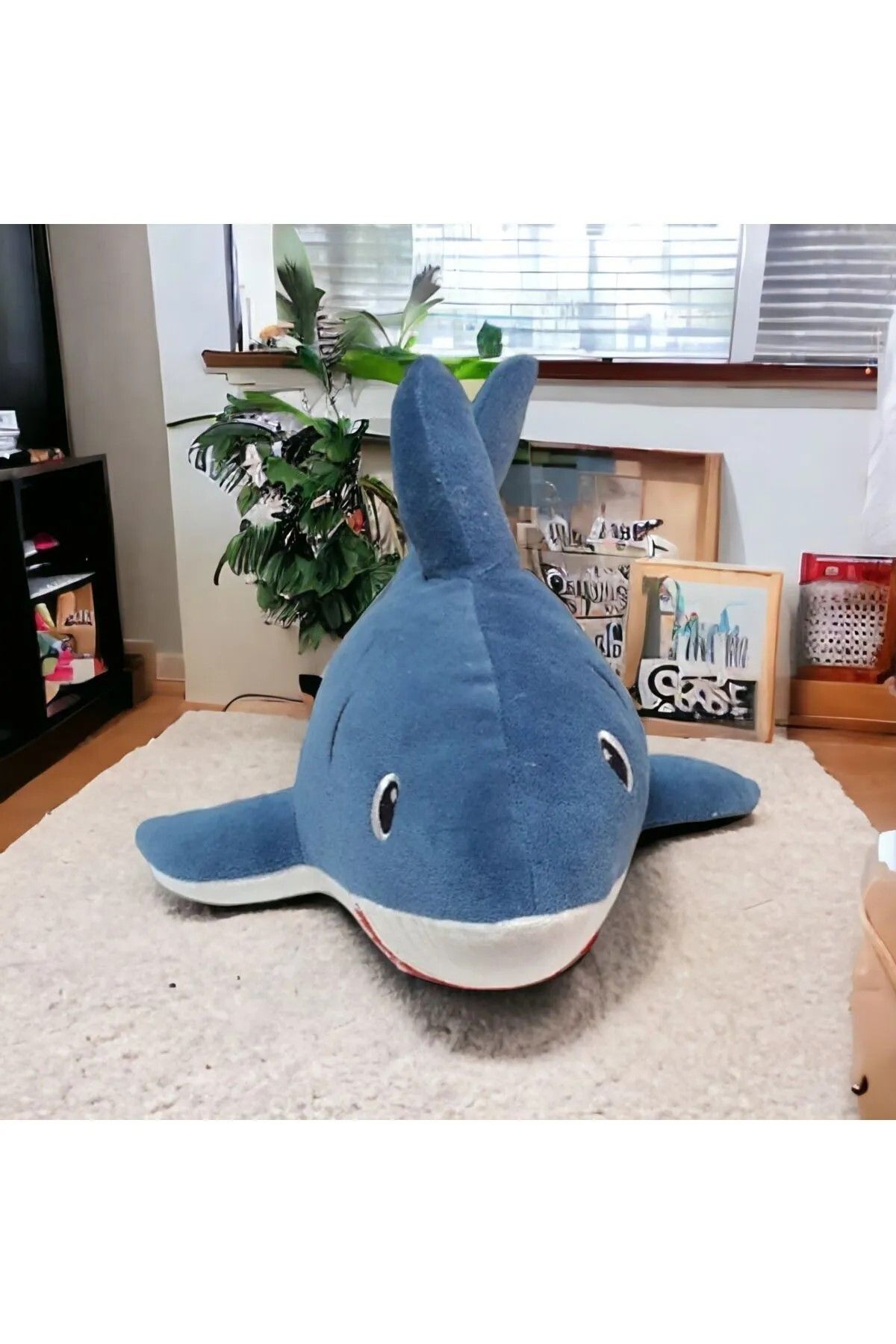 Mellito 40 Cm Oyuncak Köpek Balığı Shark Pelus Oyuncak Ve Uyku Arkadasi Yastık