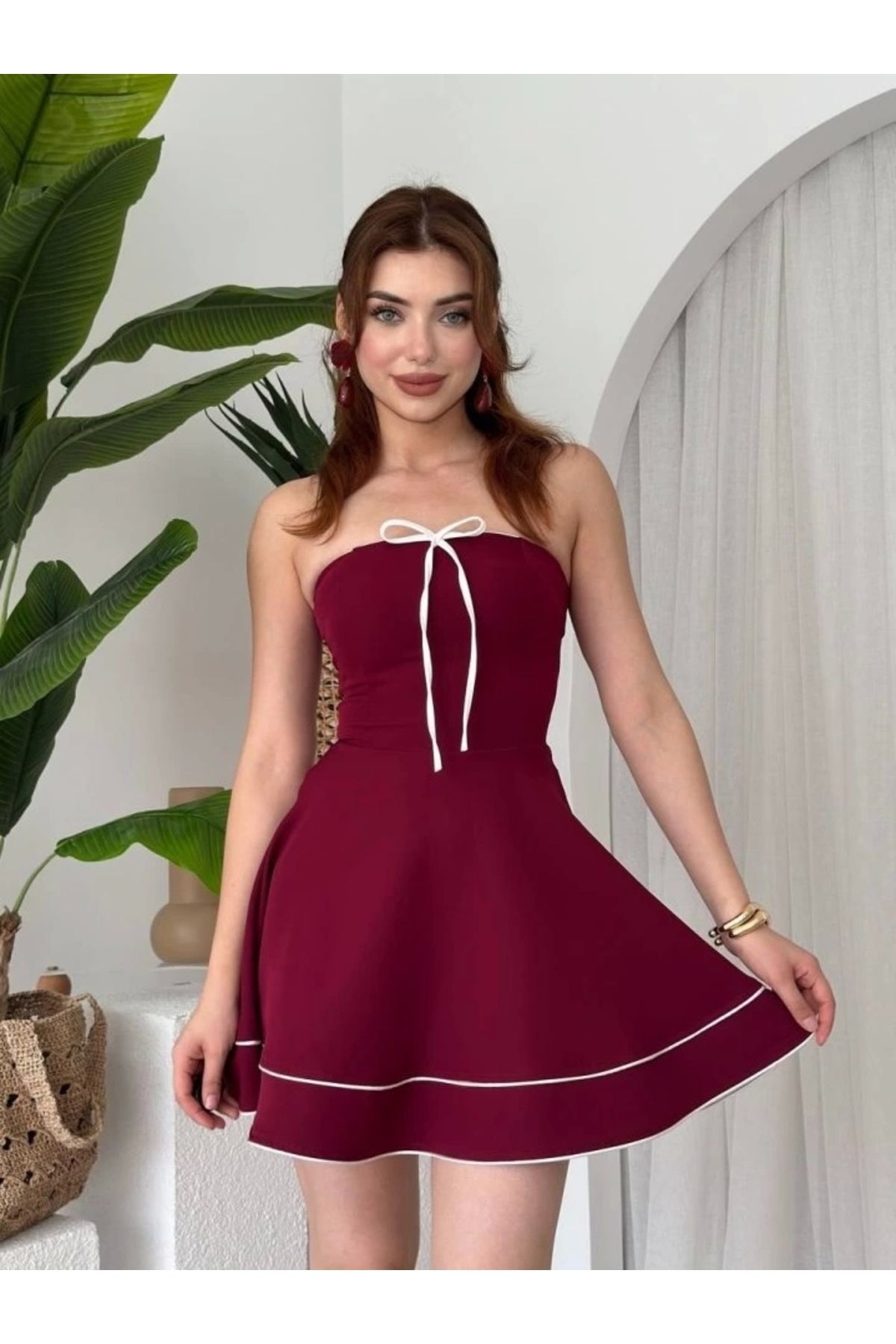 Butik Yuna Straplez Elbise
