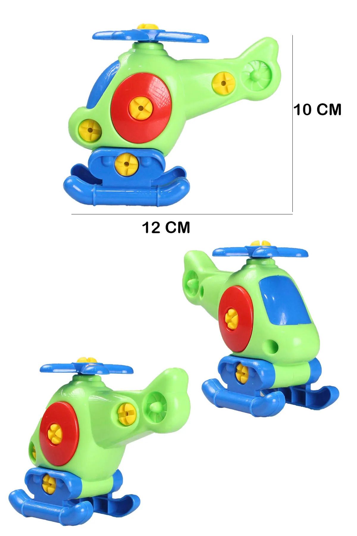 smilechild Eğitici Sök Tak Oyuncak 17 Parça Araç Tamir Seti Helikopter