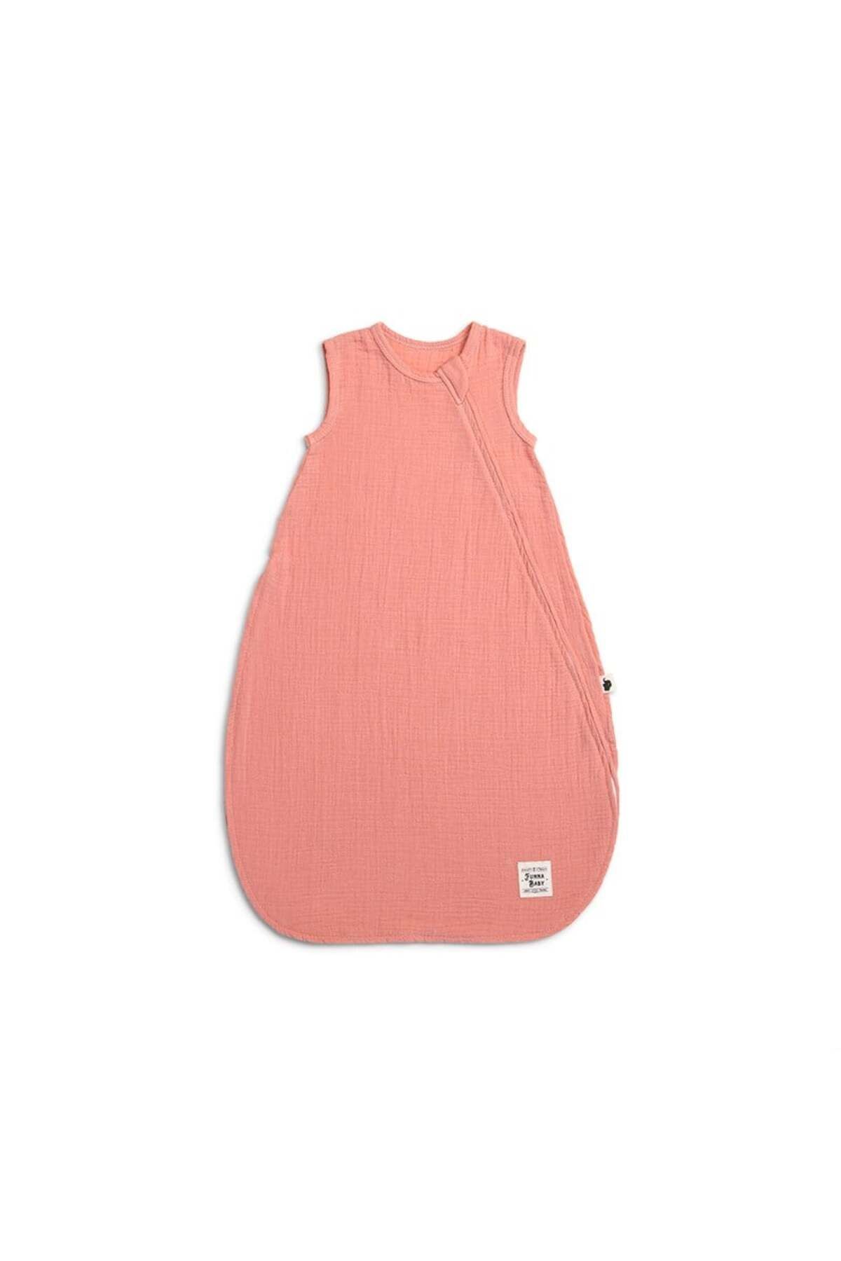 Muslin Uyku Tulumu - Kolsuz - Coral - Yavruağızı - 70 Cm