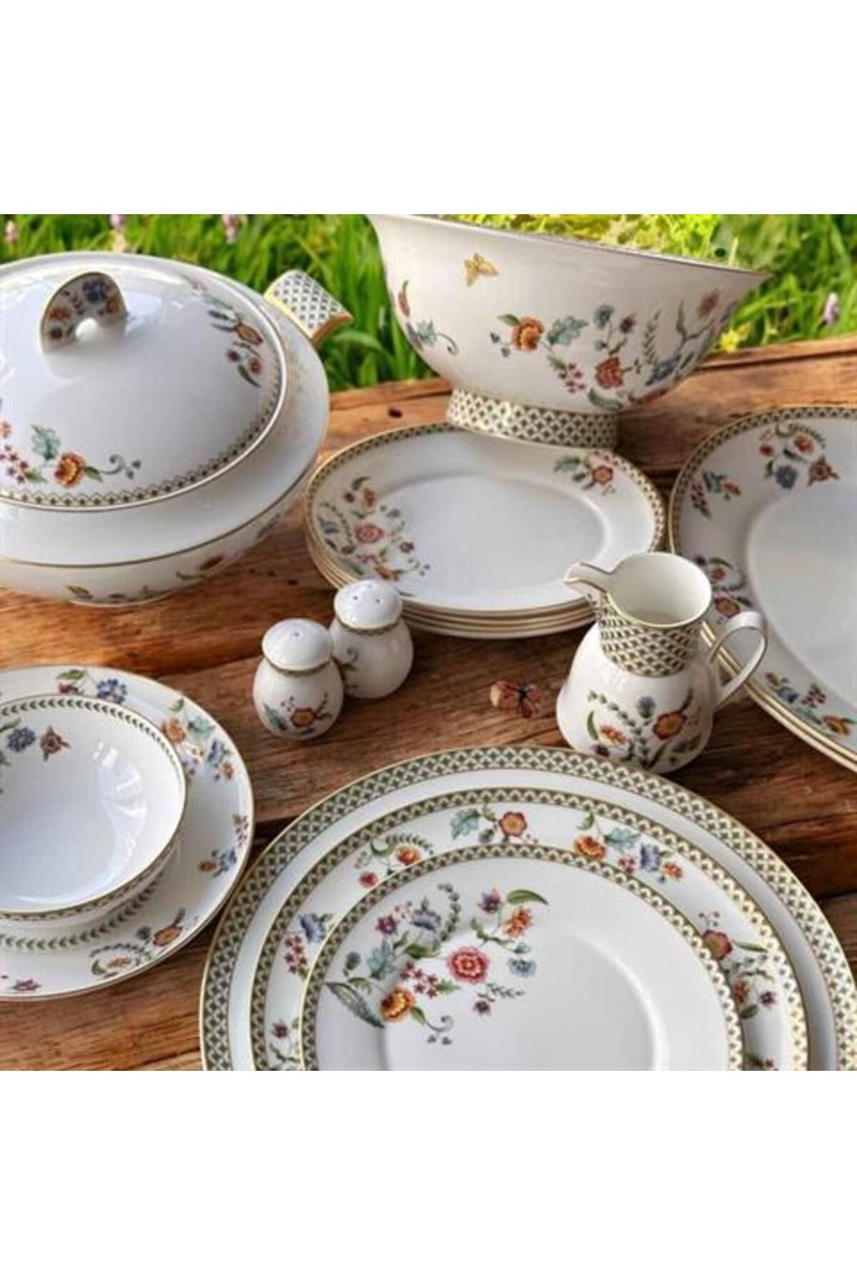 ROSSEV Prouna Yemek Takımı Iris 72 Parça 12 Kişilik