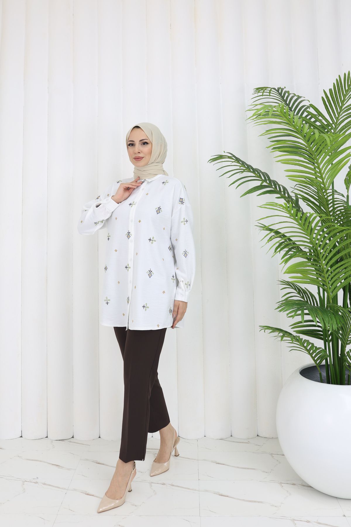 KEBİRE MODA ETNİK GÖMLEK