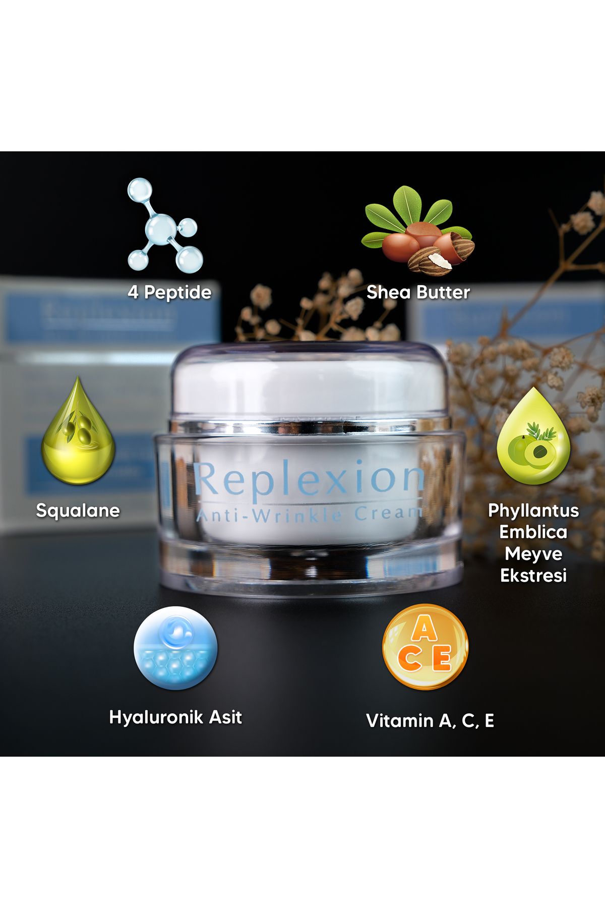 Replexion-Anti-wrinkle Cream 50ml.Anti Aging Advanced Cream 3