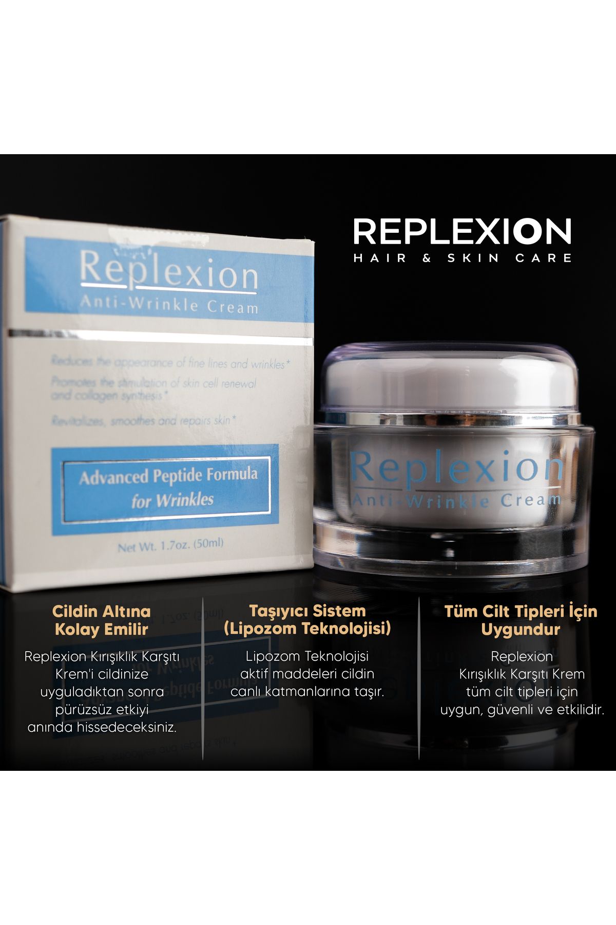 Replexion-Anti-wrinkle Cream 50ml.Anti Aging Advanced Cream 4