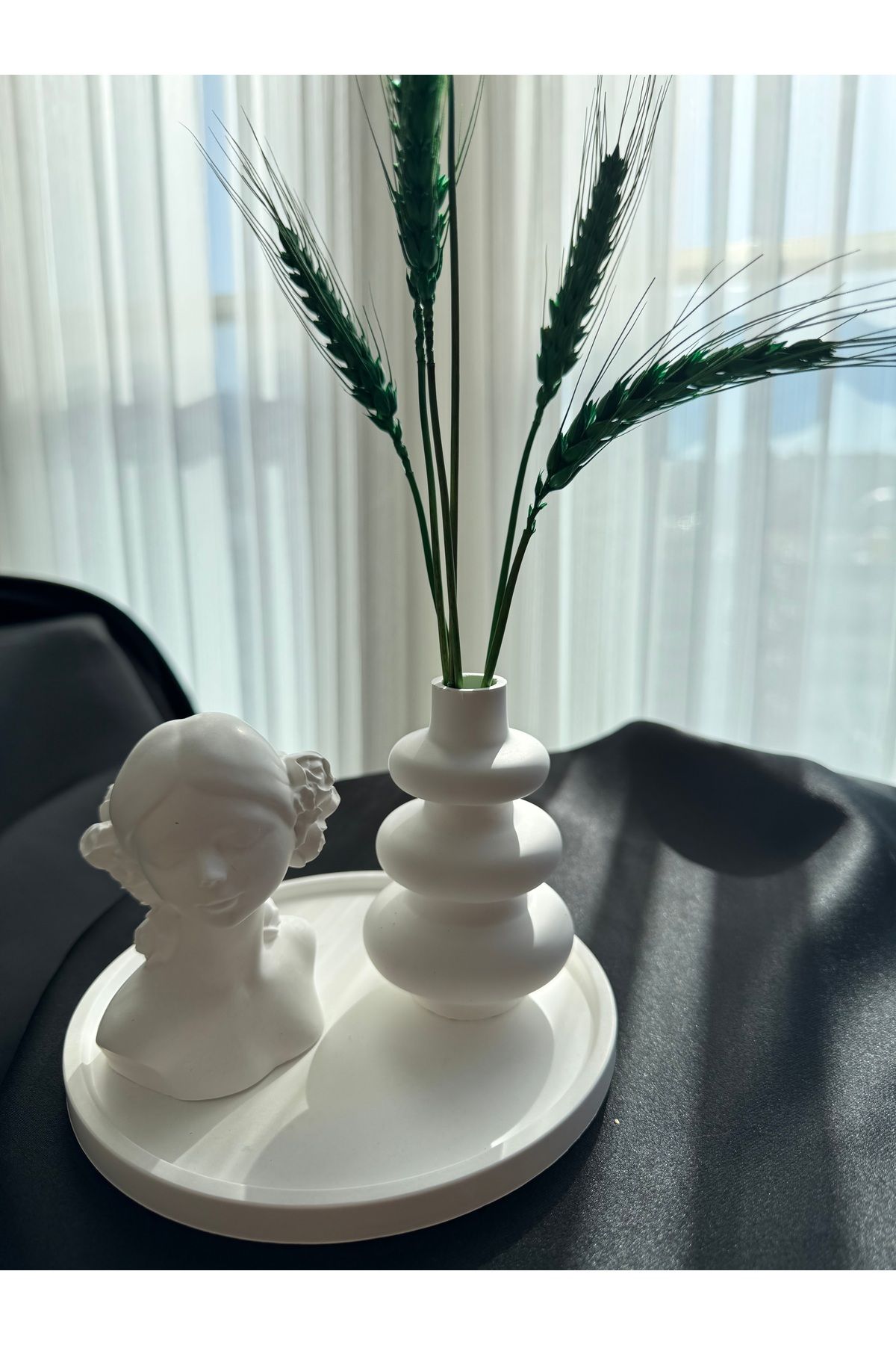 Yasminncandle Güzel Kadın Figürlü 3’lü Vazo Seti Dekoratif Obje