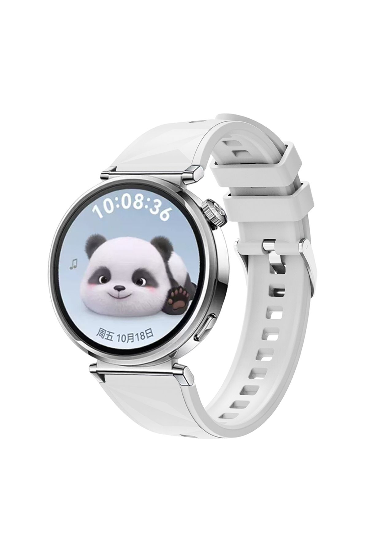 Strap U Huawei Watch GT4 /Huawei Watch GT5 Uyumlu 41mm Yumuşak Silikon Kordon 18mm Strap Esnek Kayış