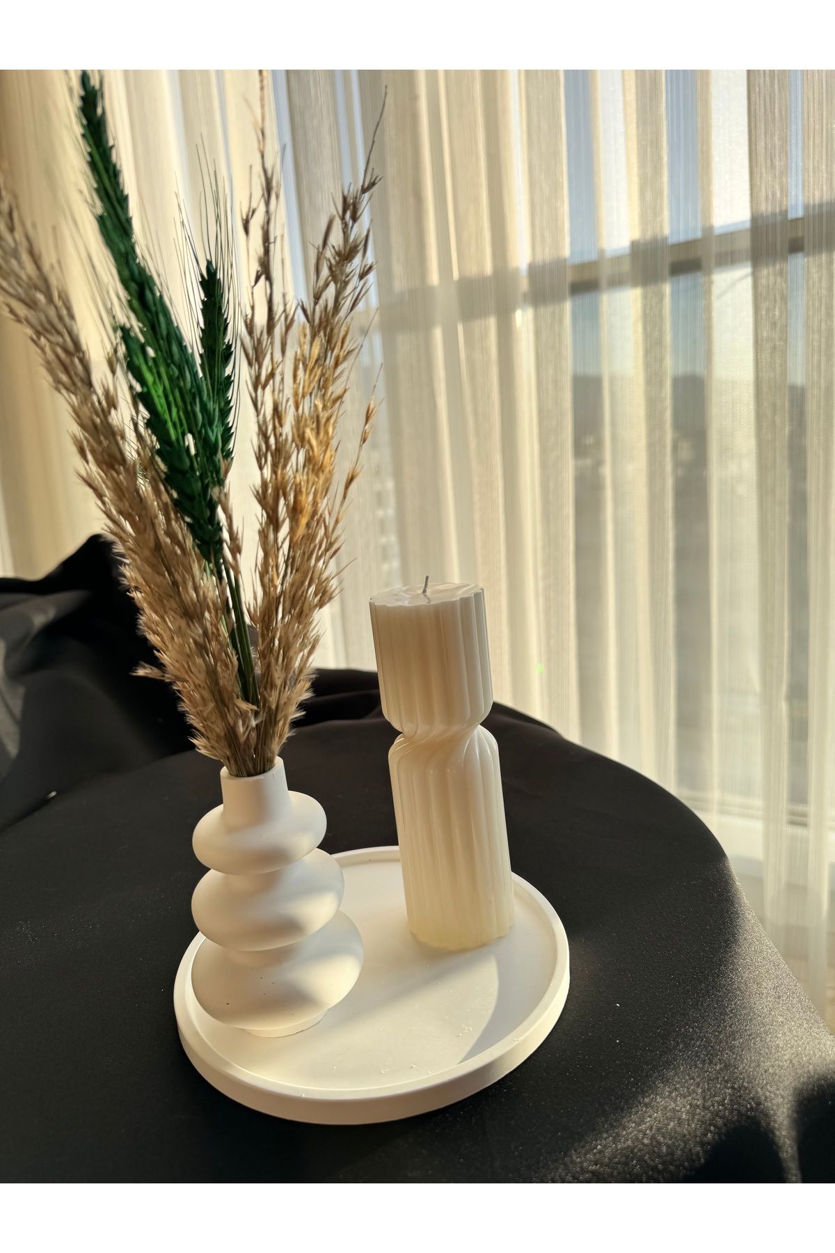 Yasminncandle Doğal Taş İskandinav Tarzı Minimalist 3’lü