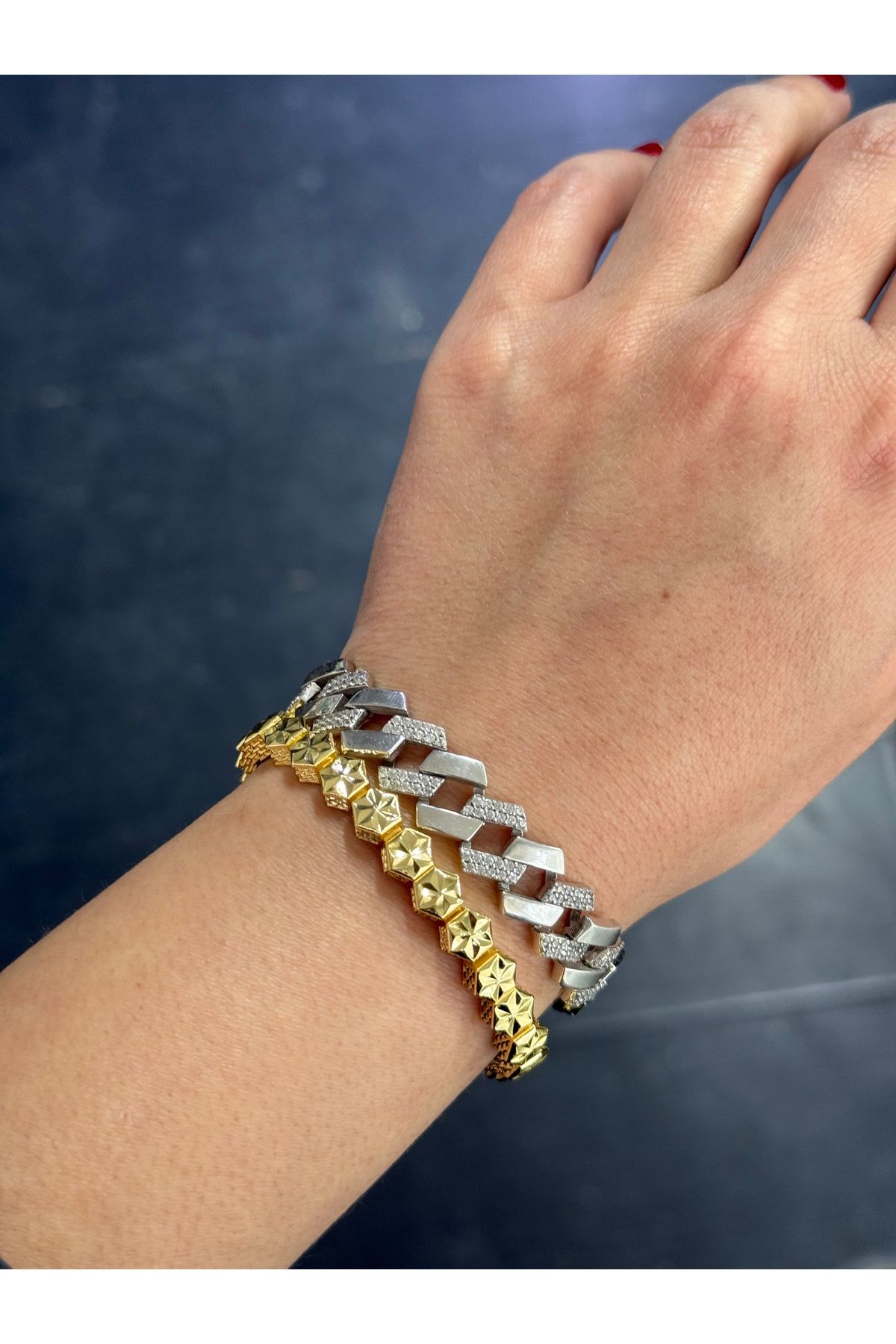 XUPING JEWELRY Vip seri Xupıng Çelik kalemli altıgen bileklik