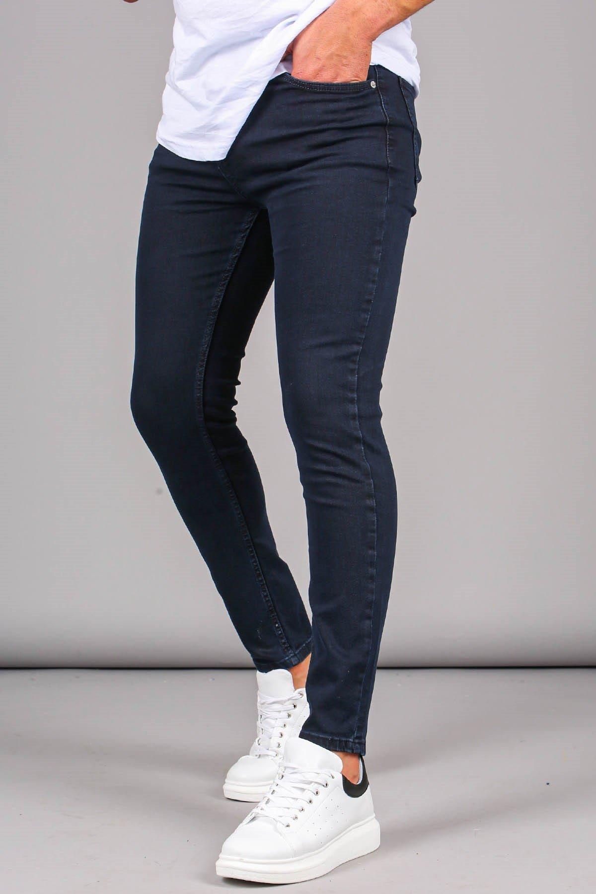 CLASSİCS MEN Black Wood Erkek Slim Fit Jean Pantolon