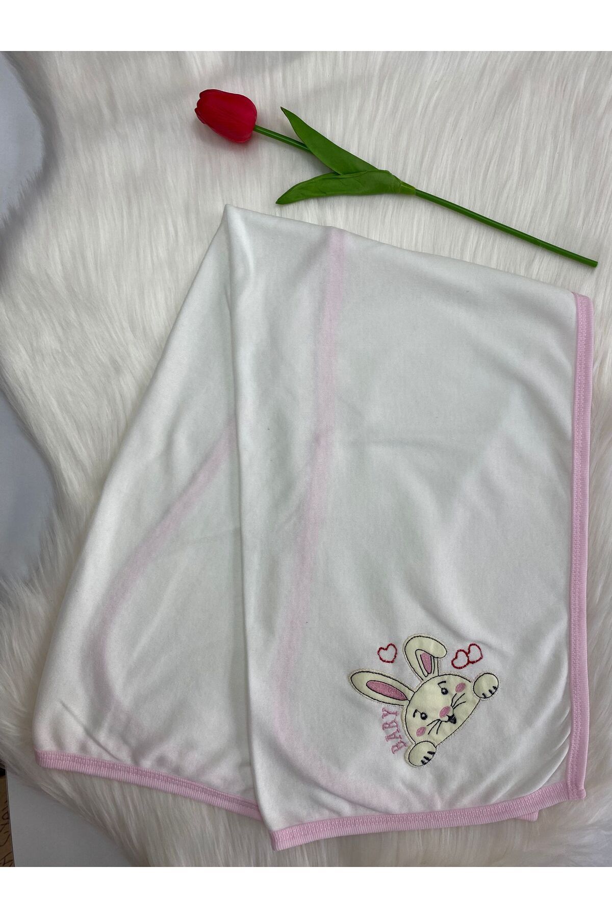 BİGÜMEX Desenli Tek Katlı Bebek Battaniyesi