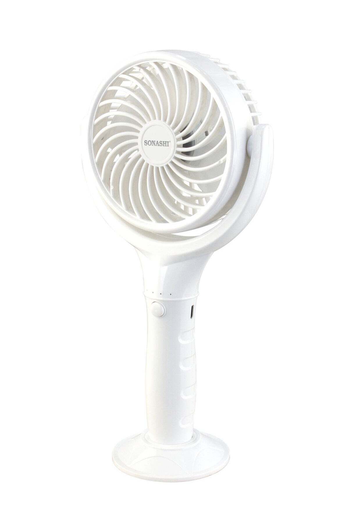 sonashi-Rechargeable Mini Fan With 3 Speeds | Handheld And Portable Design | Continuous Working Of 4.5 Hours 1