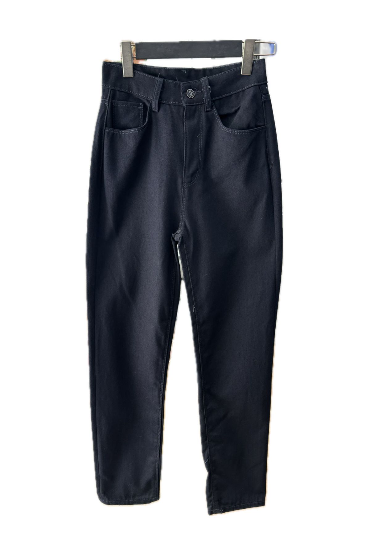 YONGA'S BOUTİQUE Koyu Lacivert Yüksek Bel Mom Jeans
