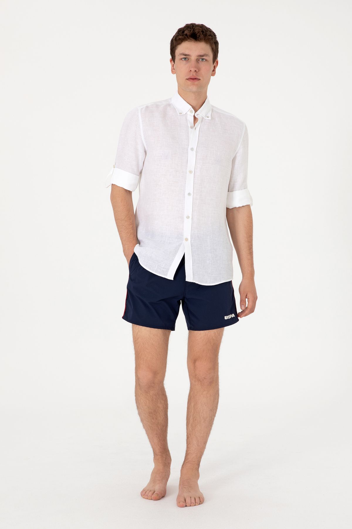 U.S. Polo Assn. Erkek Lacivert Deniz Şortu 50302498-VR033