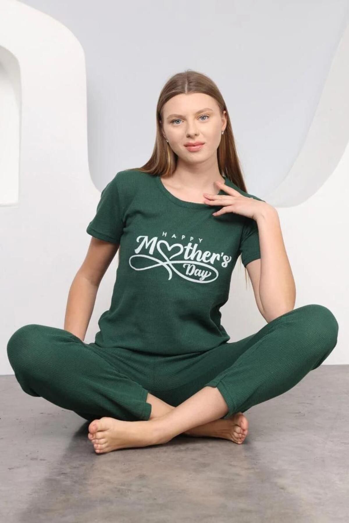 GVN Baskılı Fitilli Pijama Takımı
