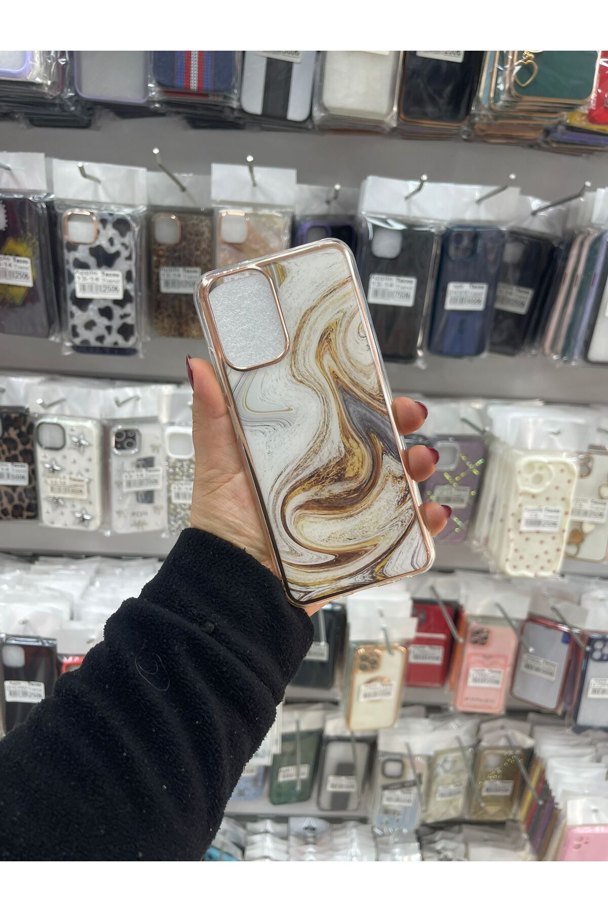 TECNOTREND Redmi Note 10/10s Uyumlu mermer desenli renkli silikon kılıf