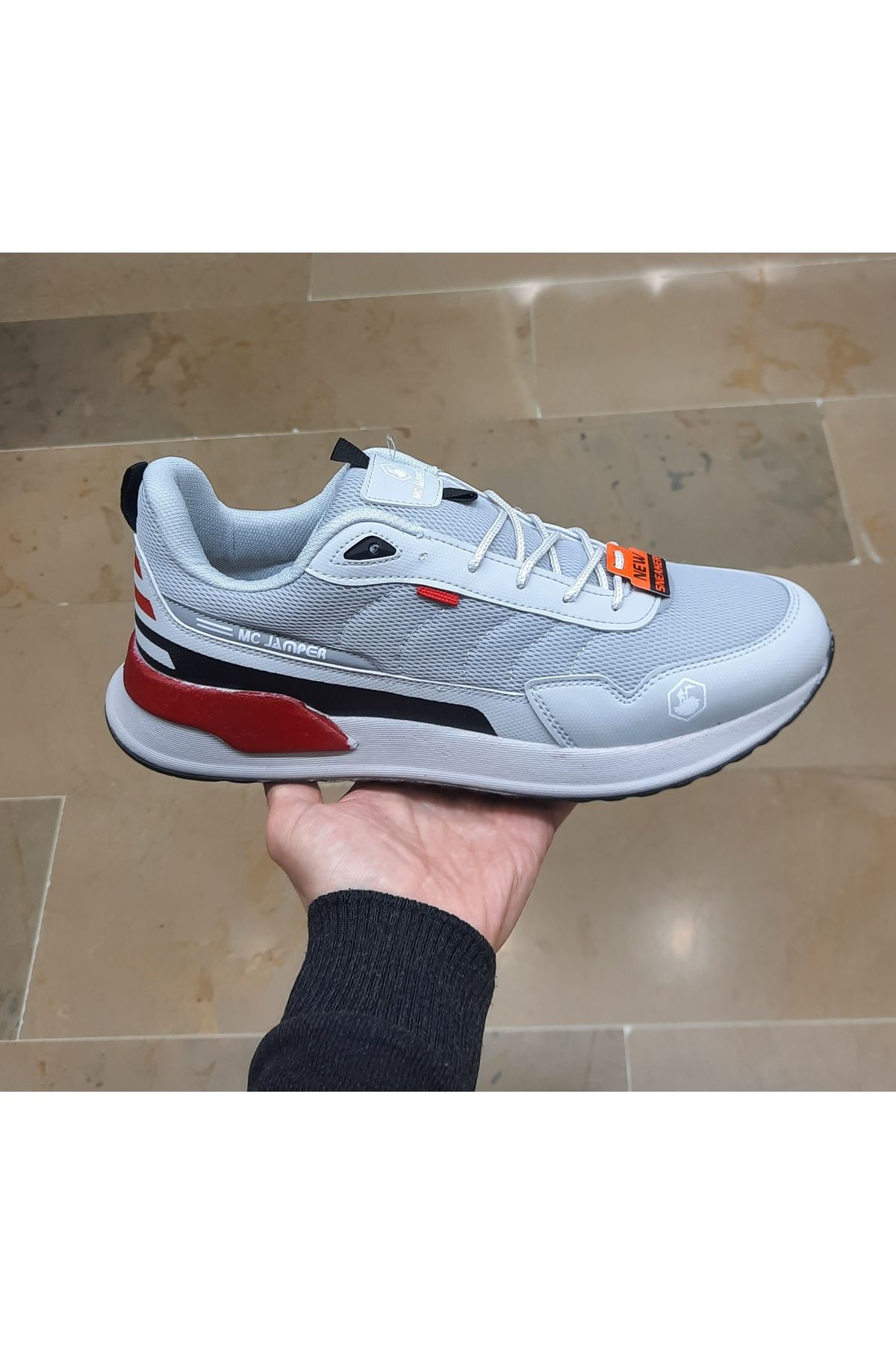 BRGL ERKEK 45-46-47 NUMARA ORTOPEDİK ULTRA HAFİF HAVA ALAN FİLELİ SNEAKER SPOR AYAKKABI