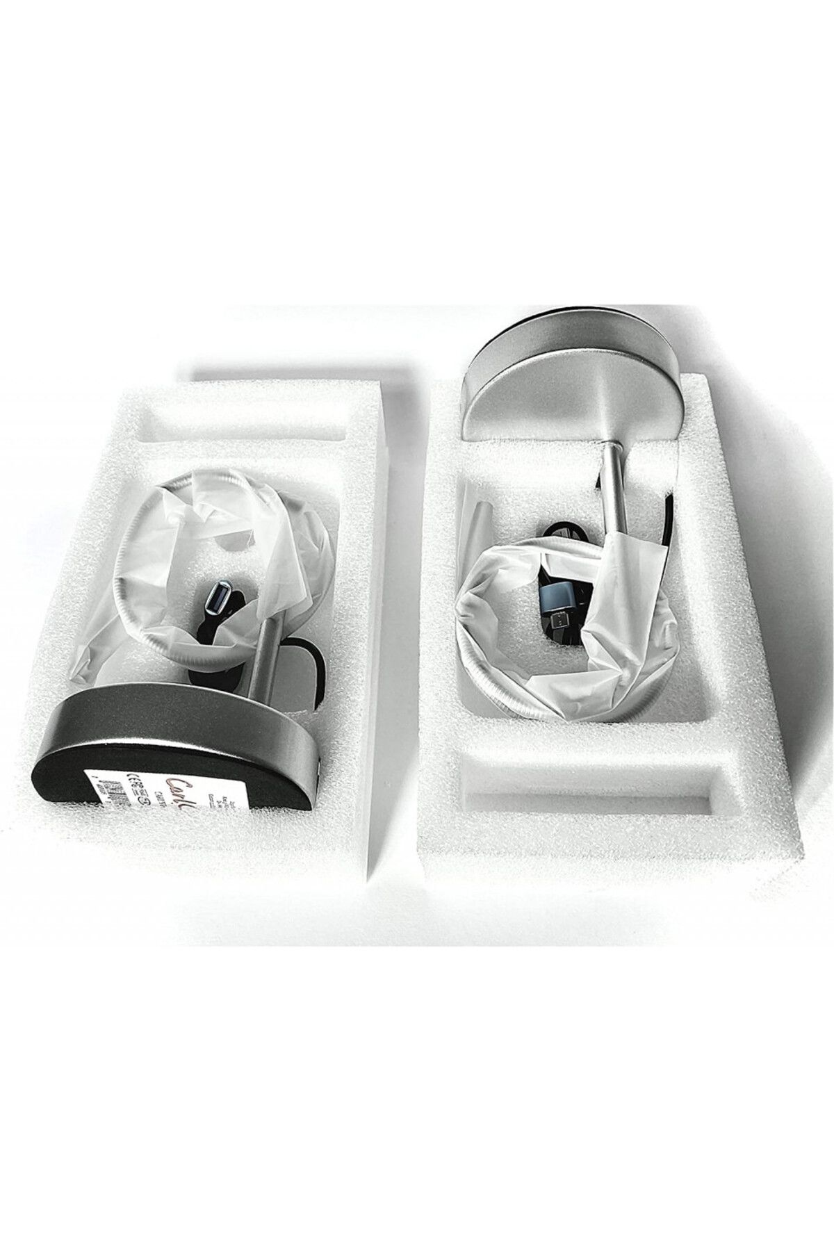 CARLWILDE-Set de 2 camere web CARLWILDE HD cu microfon, USB, argintii 3