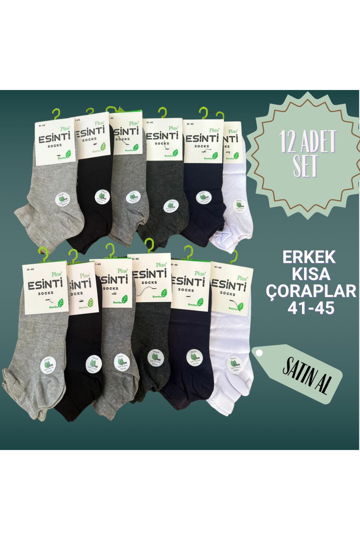 Prime BAMBU ERKEK 4 RENKLİ ÇORAP 41-45