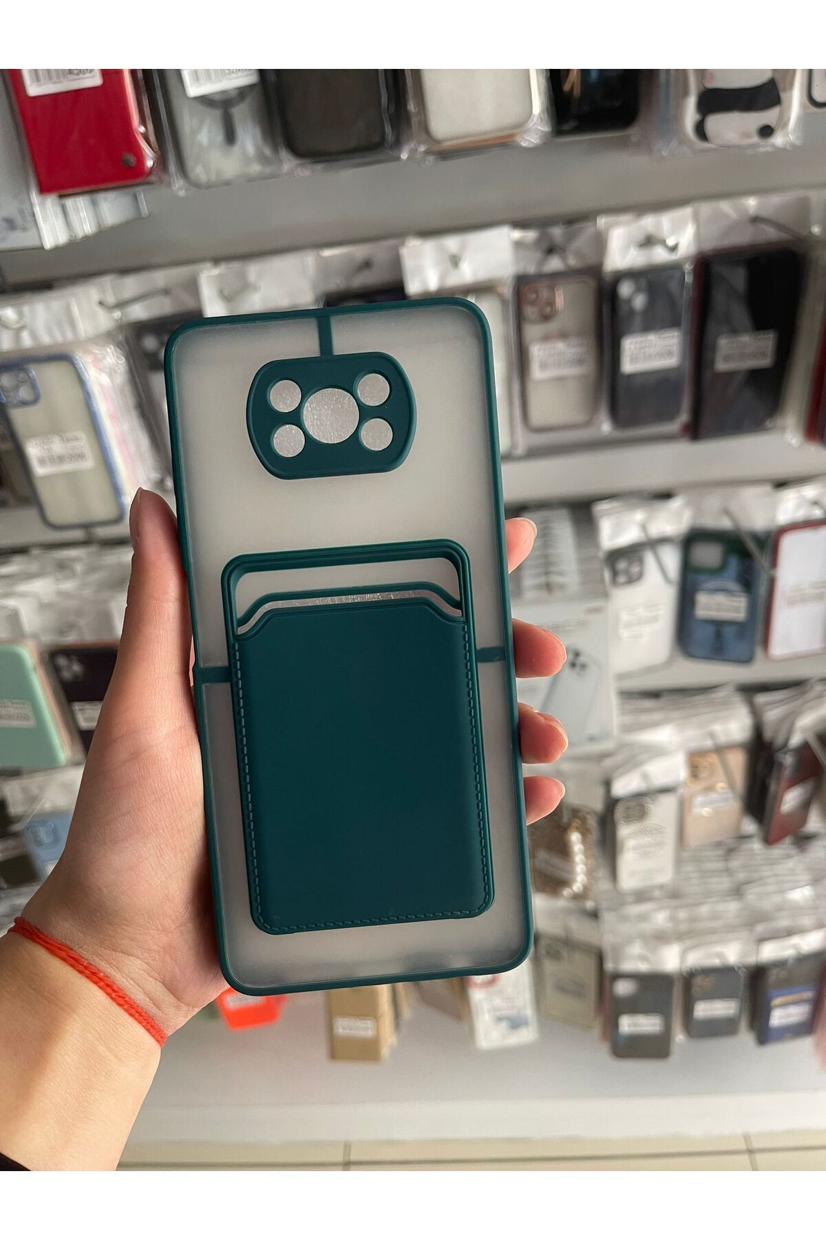 TECNOTREND Xiaomi Poco X3 PRO Kılıf KARTLI Silikon Kapak