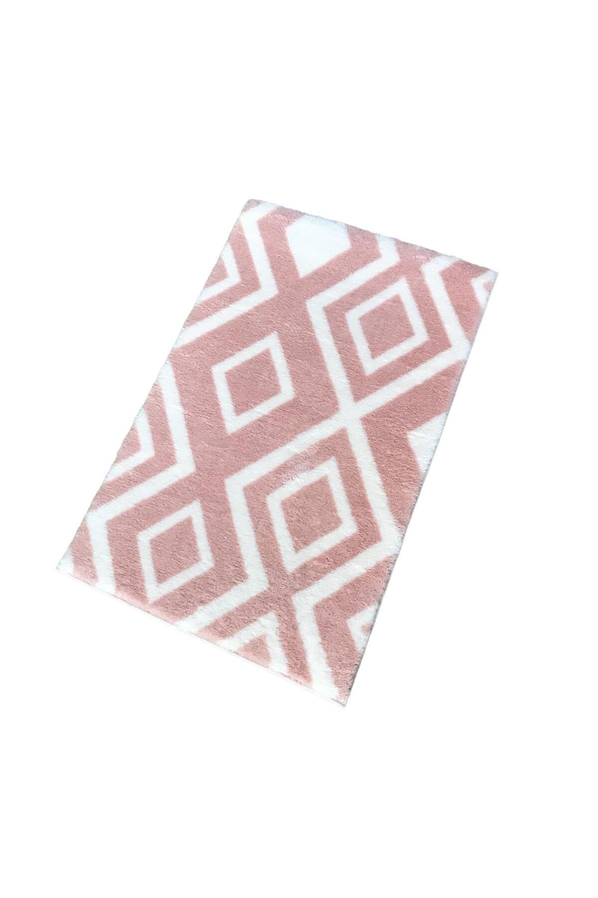 Jassrug Royal Kaymaz Taban Banyo Halısı 50x80 Karo Pudra