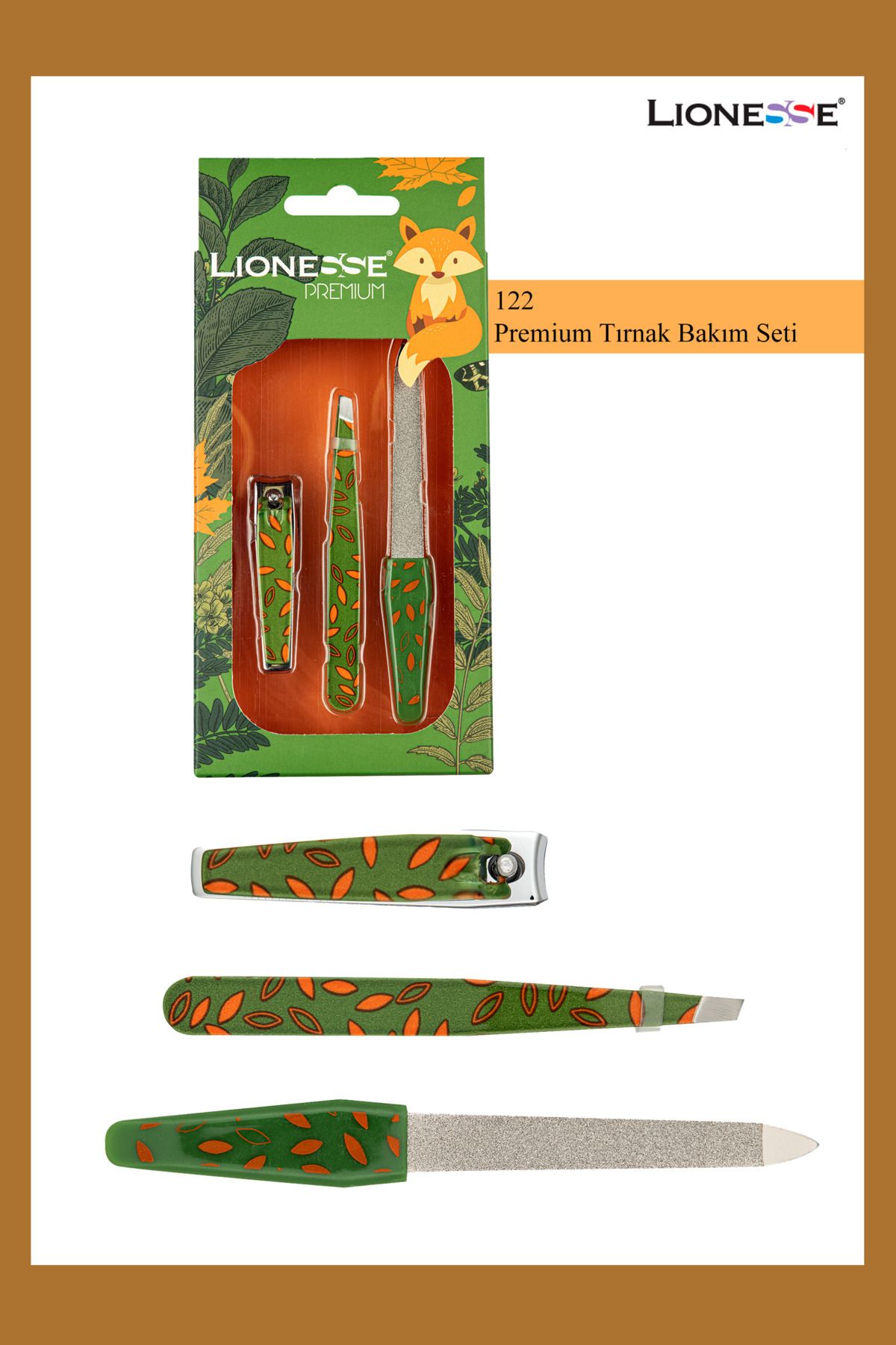 Lionesse Premium Tırnak Bakım Seti 122 Tilki