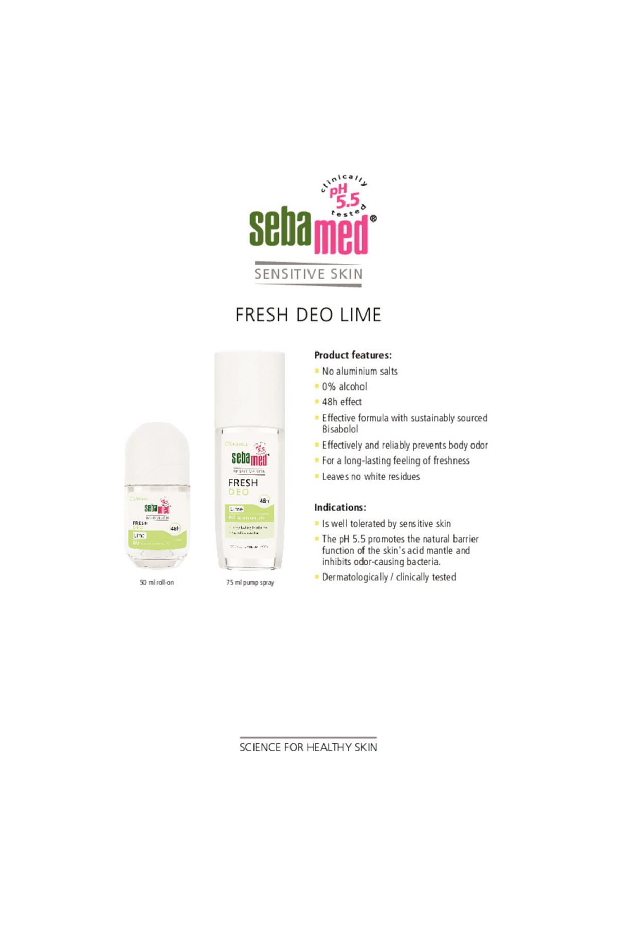 Sebamed-مزيل عرق رول أون برائحة الليمون المنعشة 50 مل، مزيل عرق رول أون برائحة الليمون المنعشة لحماية من الروائح الكريهة لمدة 48 ساعة وانتعاش 3