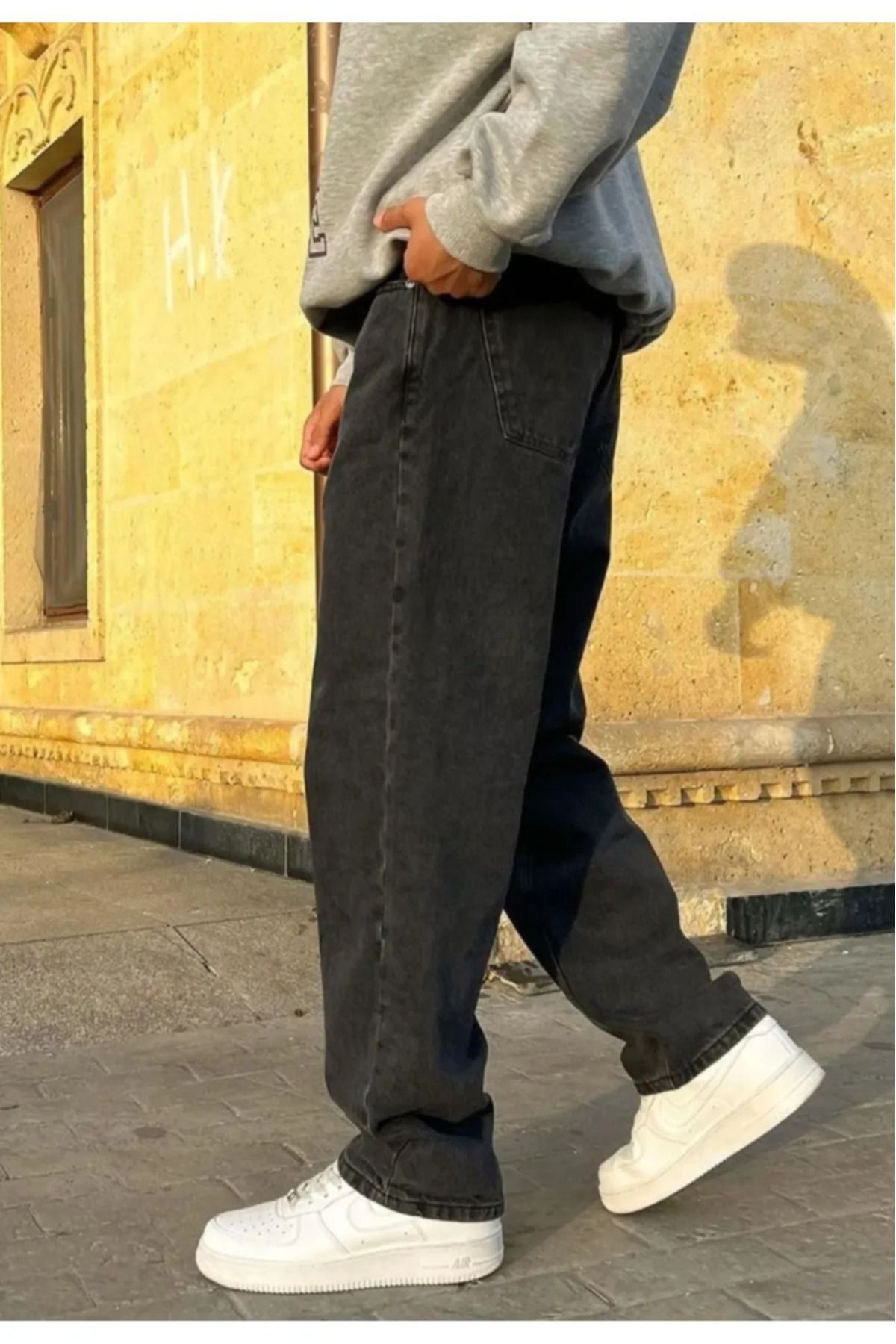 G Wear Koyu Füme Erkek Baggy Jeans