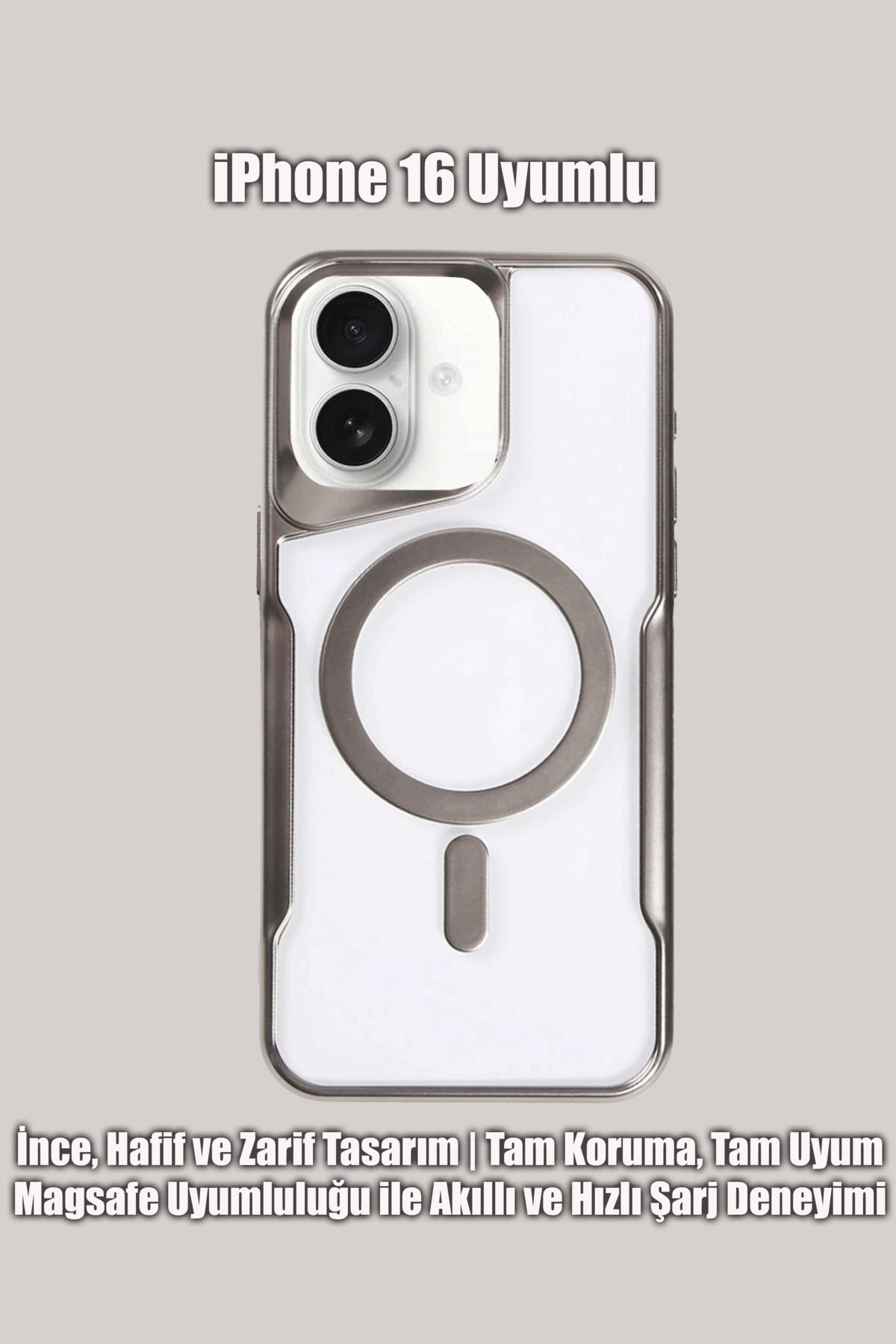 mobrika iPhone 16 Uyumlu Boyi Magsafe Destekli Silikon Telefon Kılıfı