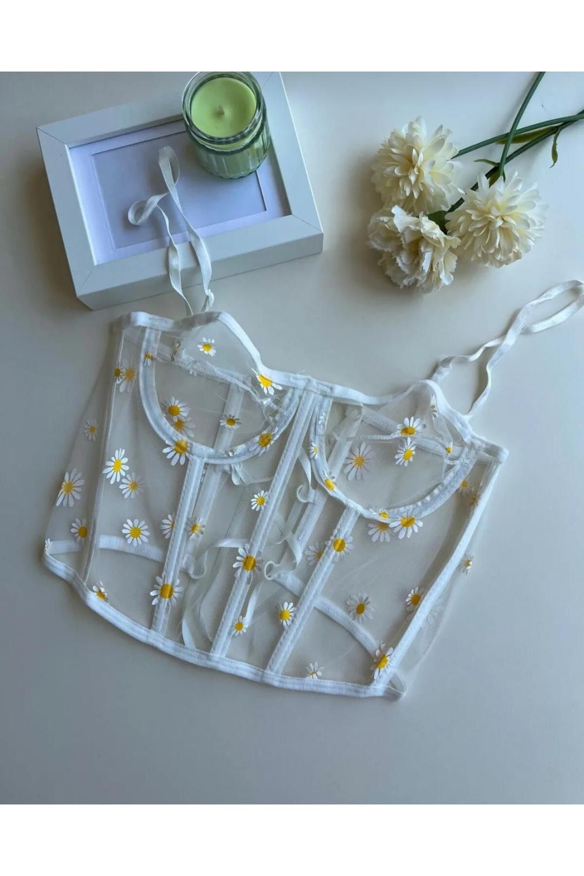 Lavinlingeriee PAPATYA DESENLİ BALENLİ KORSE (ÇEYİZ,NİŞAN,BOHÇA,SEXY,FANTAZİ)