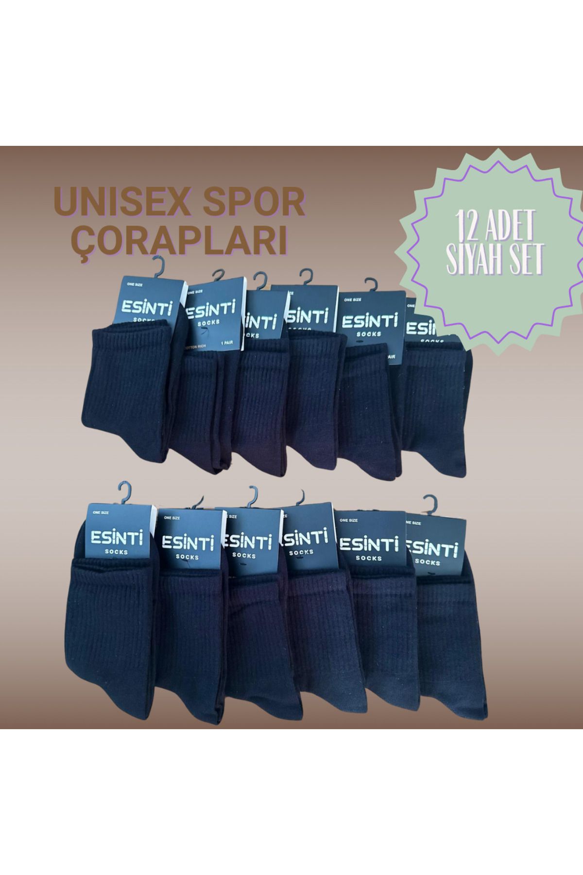 Prime SİYAH SPOR ÇORABI UNISEX
