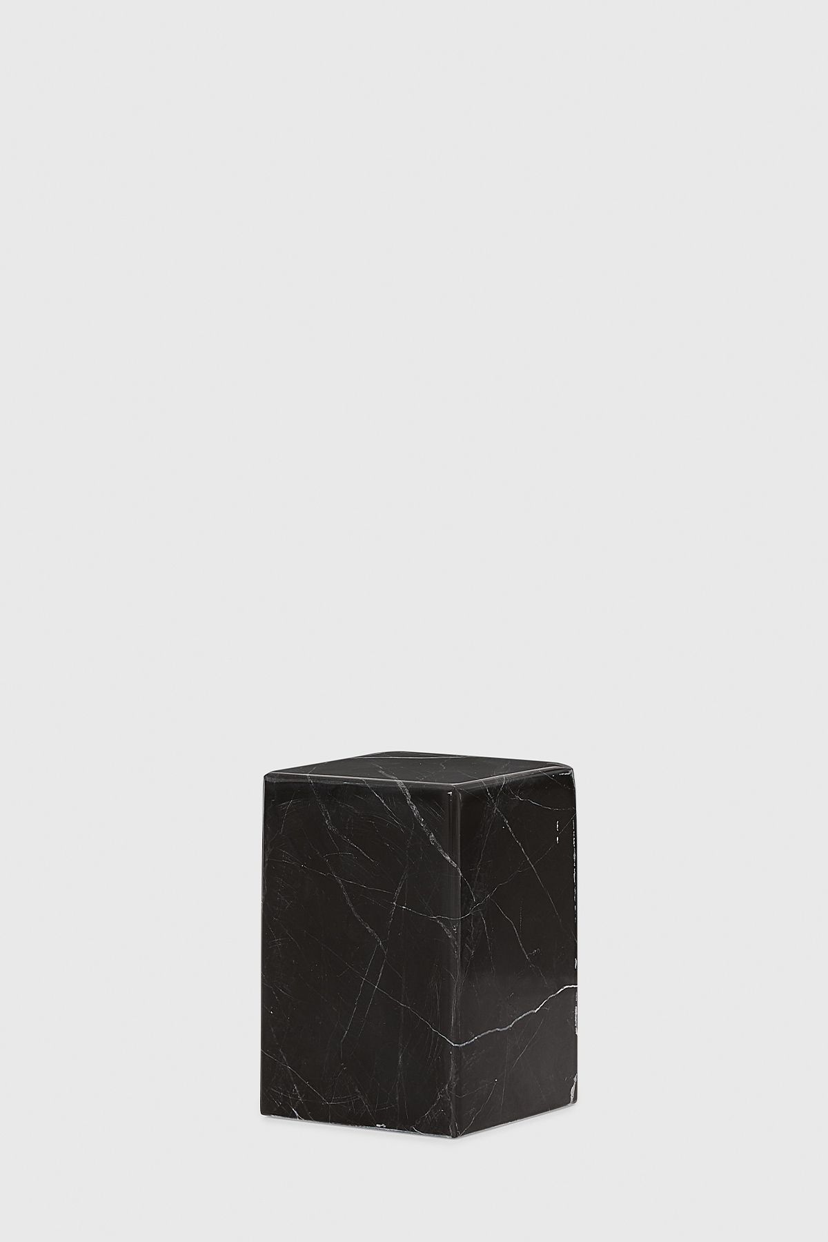 Enza Home Cube 2'li Mermer Dekoratif Obje - Siyah