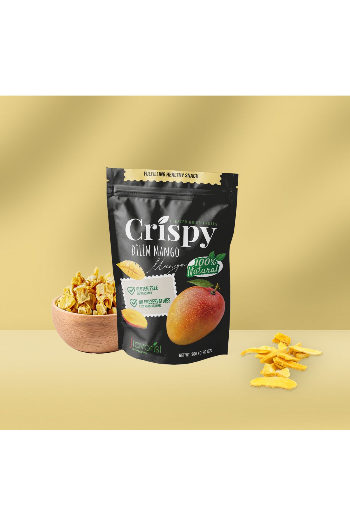 FLAVORİST Freeze Dried Mango Dilim 20g
