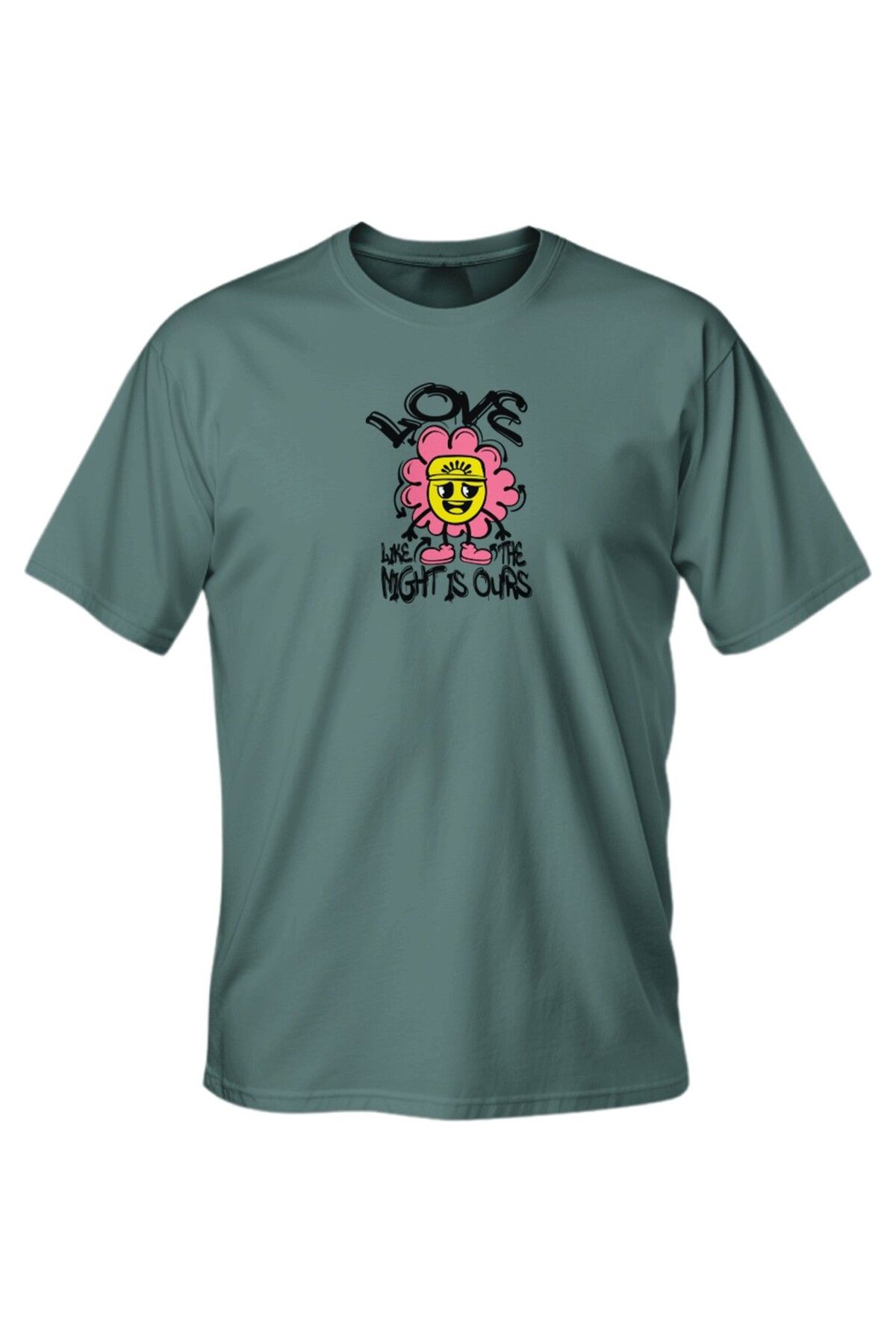 LUMARTA Regular Like The Flower Baskılı T-Shirt