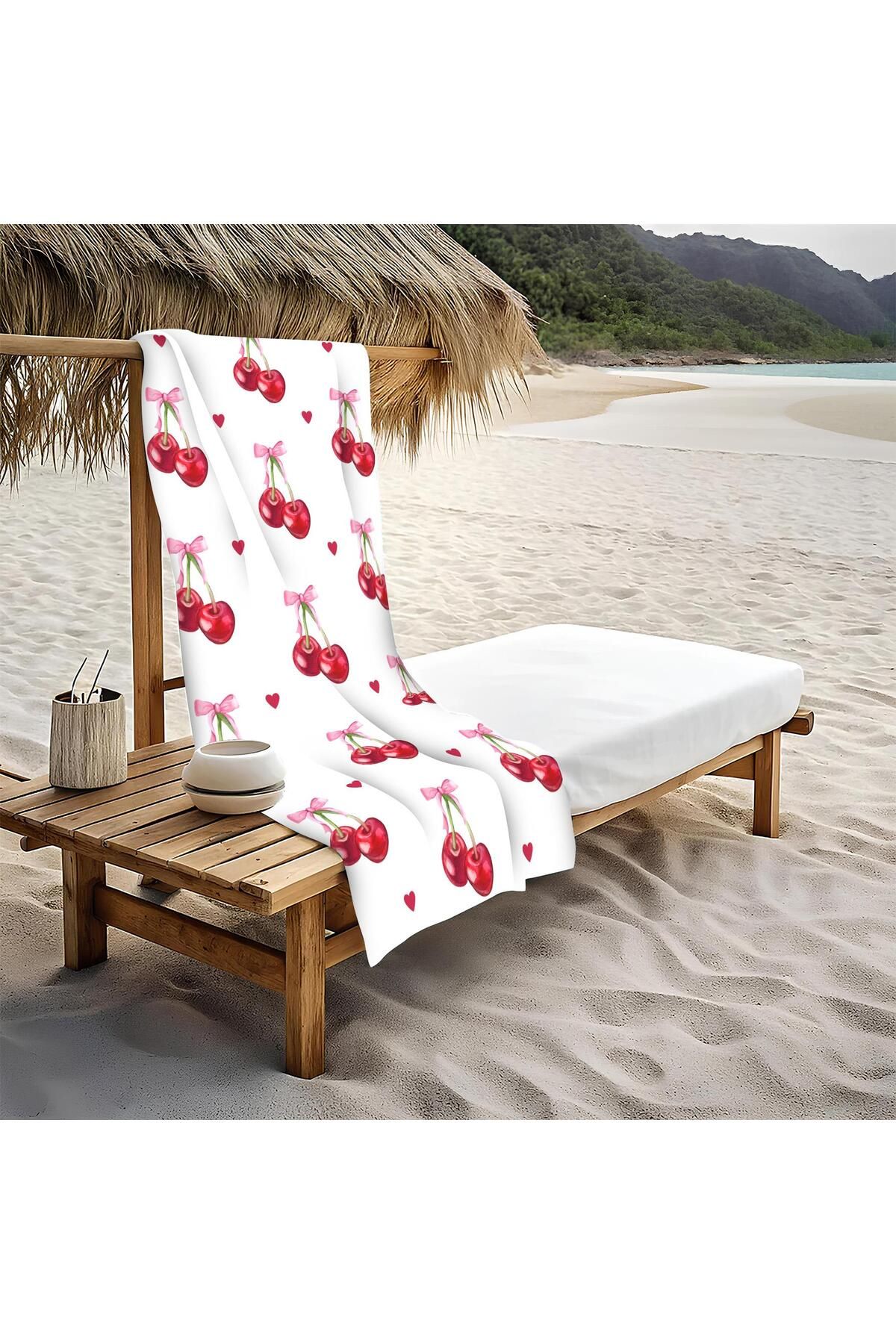 Doruklar Home Collection Dekoratif Modern Desenli Plaj Deniz Havlusu Peştamal 80x160 CM PİKA23