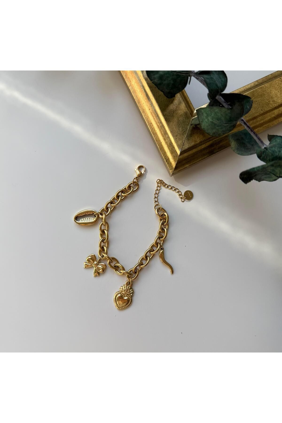 Alice İsstanbul Çelik Kalp Charm Bileklik