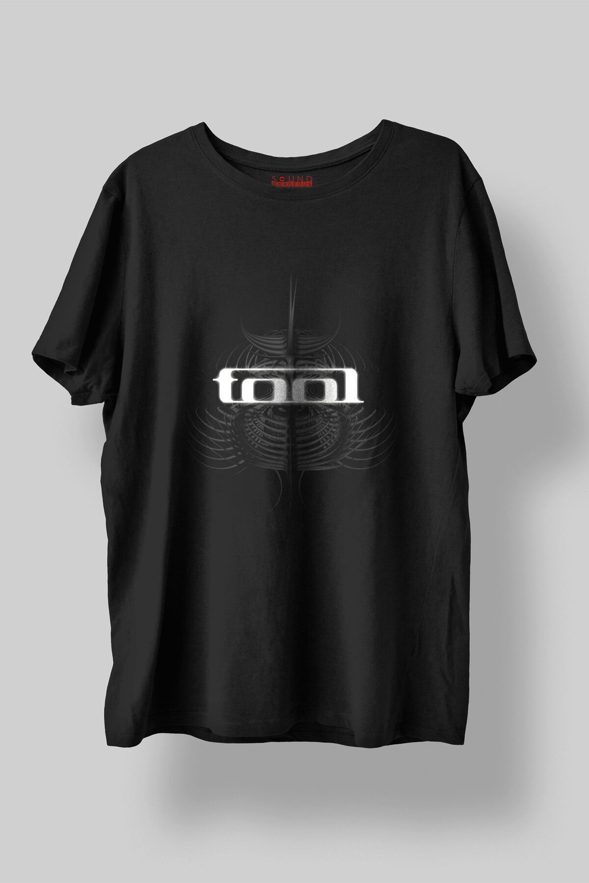 Sound Gorgeous Tool Müzik Tasarımlı Baskılı Regular Fit Unisex Siyah T-Shirt %100 Pamuk Rahat Kalıp Tişört No:0392
