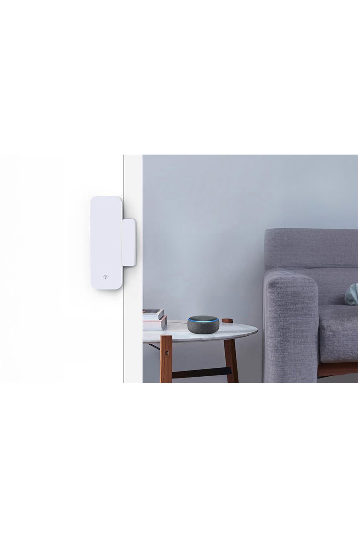 Gosund-S2 Wireless Window/door Sensor, Smart, Notifications, Mobile App, Voice Assistant, White 4