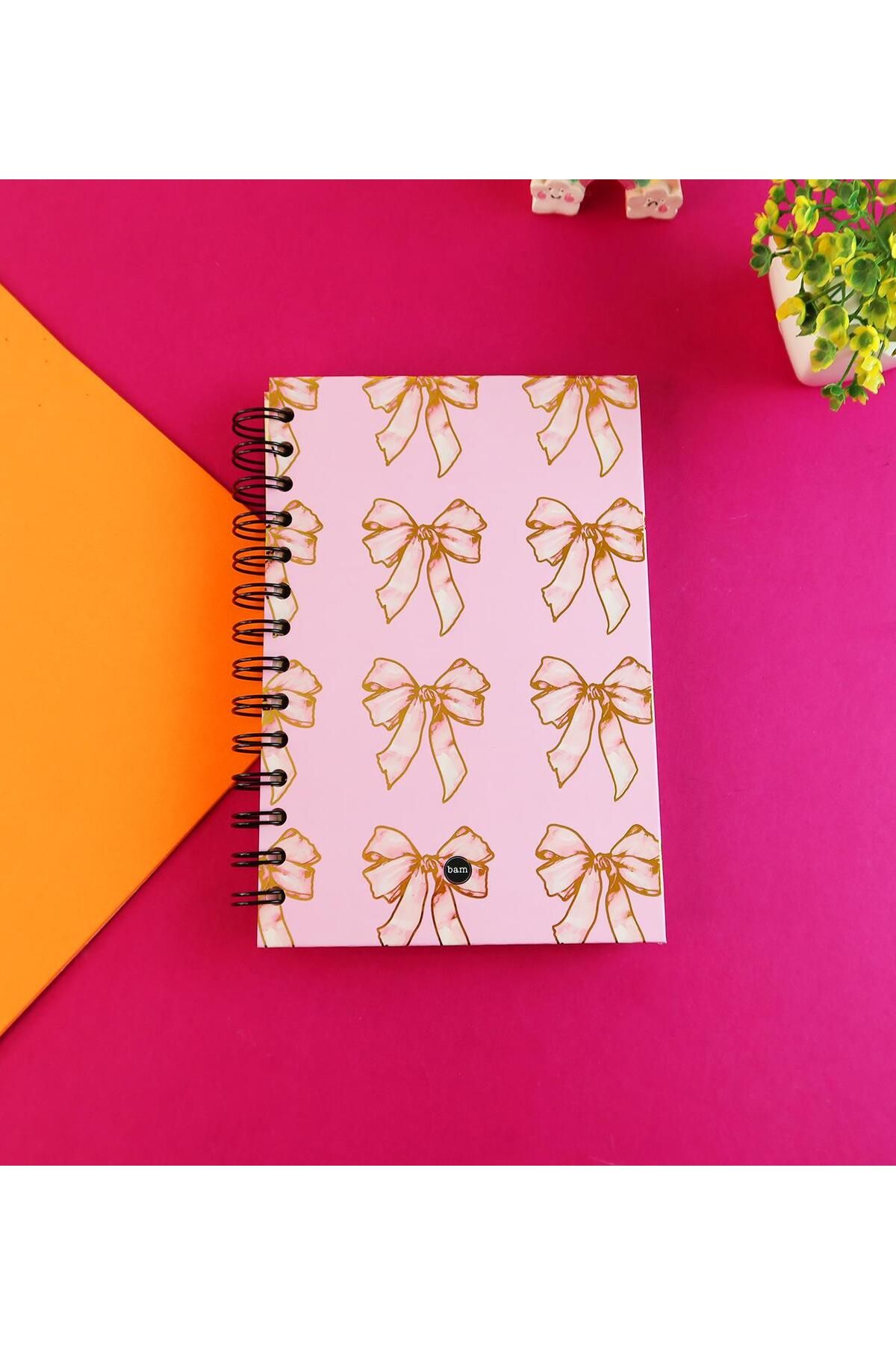 Gift Moda Özel Tasarım Spiralli 15*21 cm Dot Defter, Eskiz Defteri, Doodle Book - 2 SAYFA STICKER HEDİYELİ